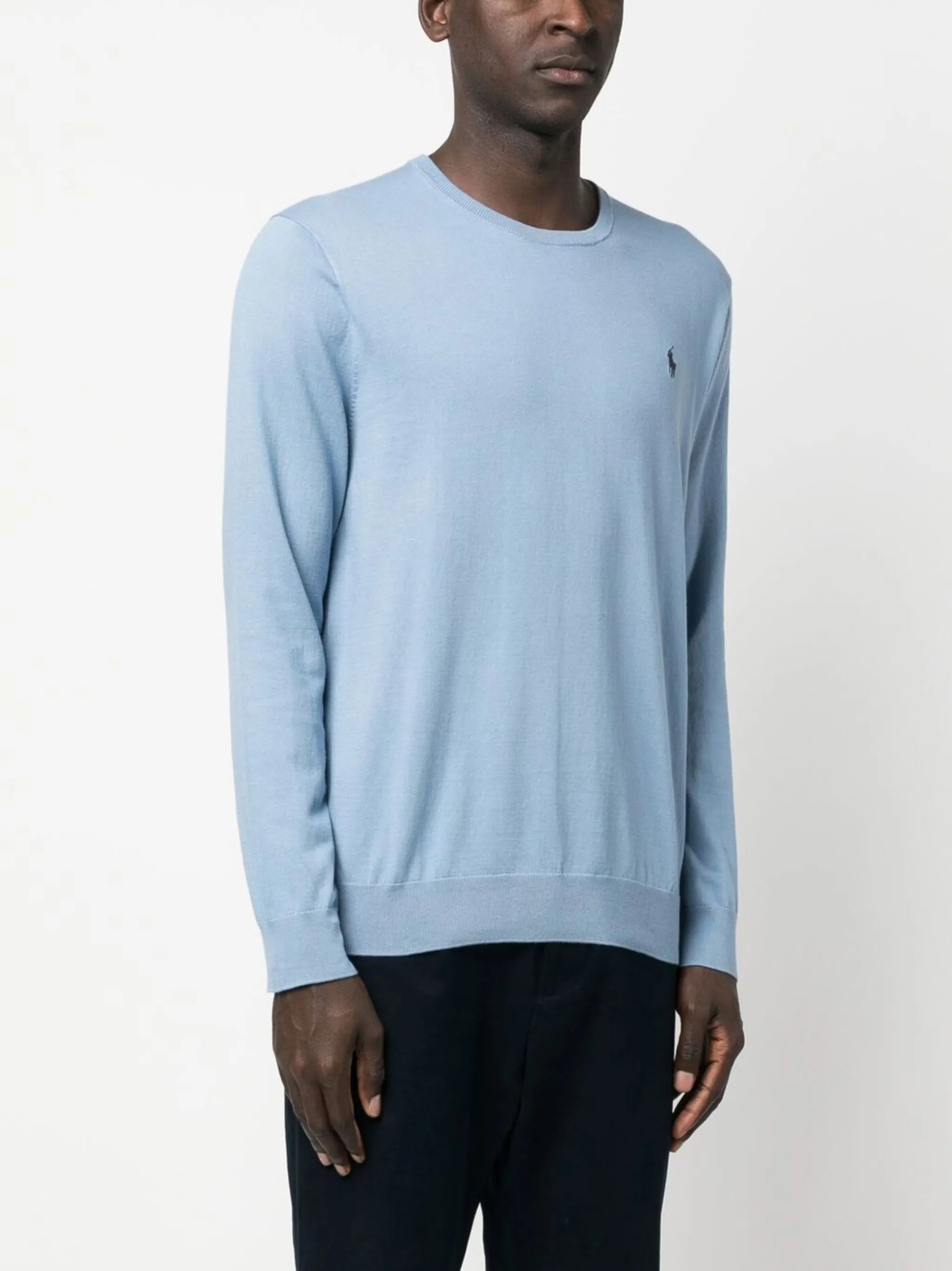 embroidered logo sweater