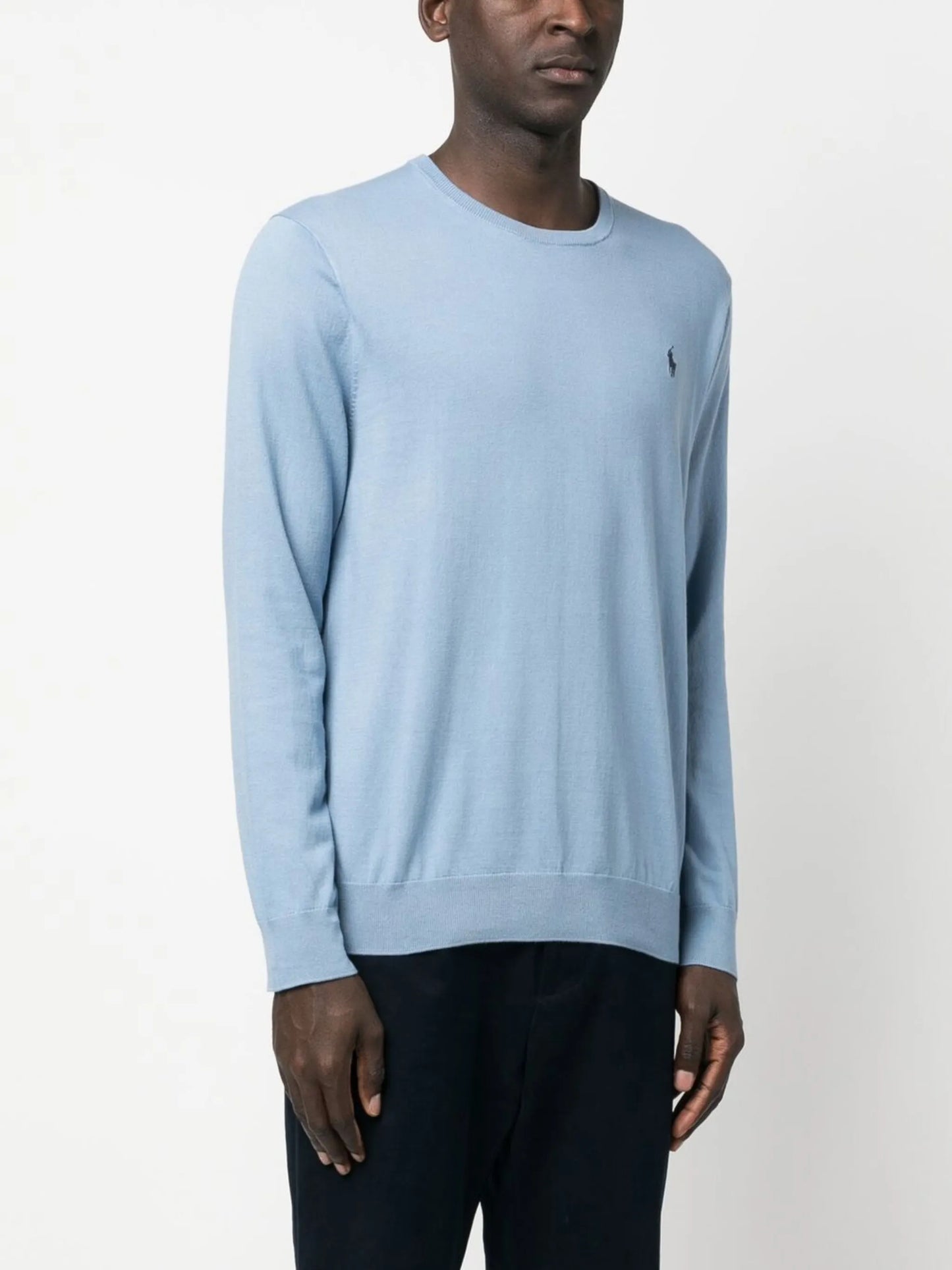 embroidered logo sweater