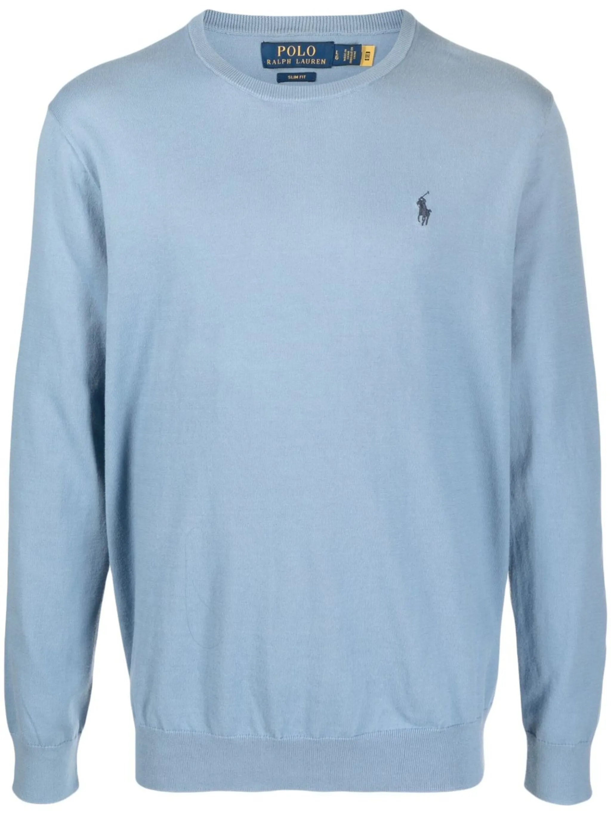 embroidered logo sweater