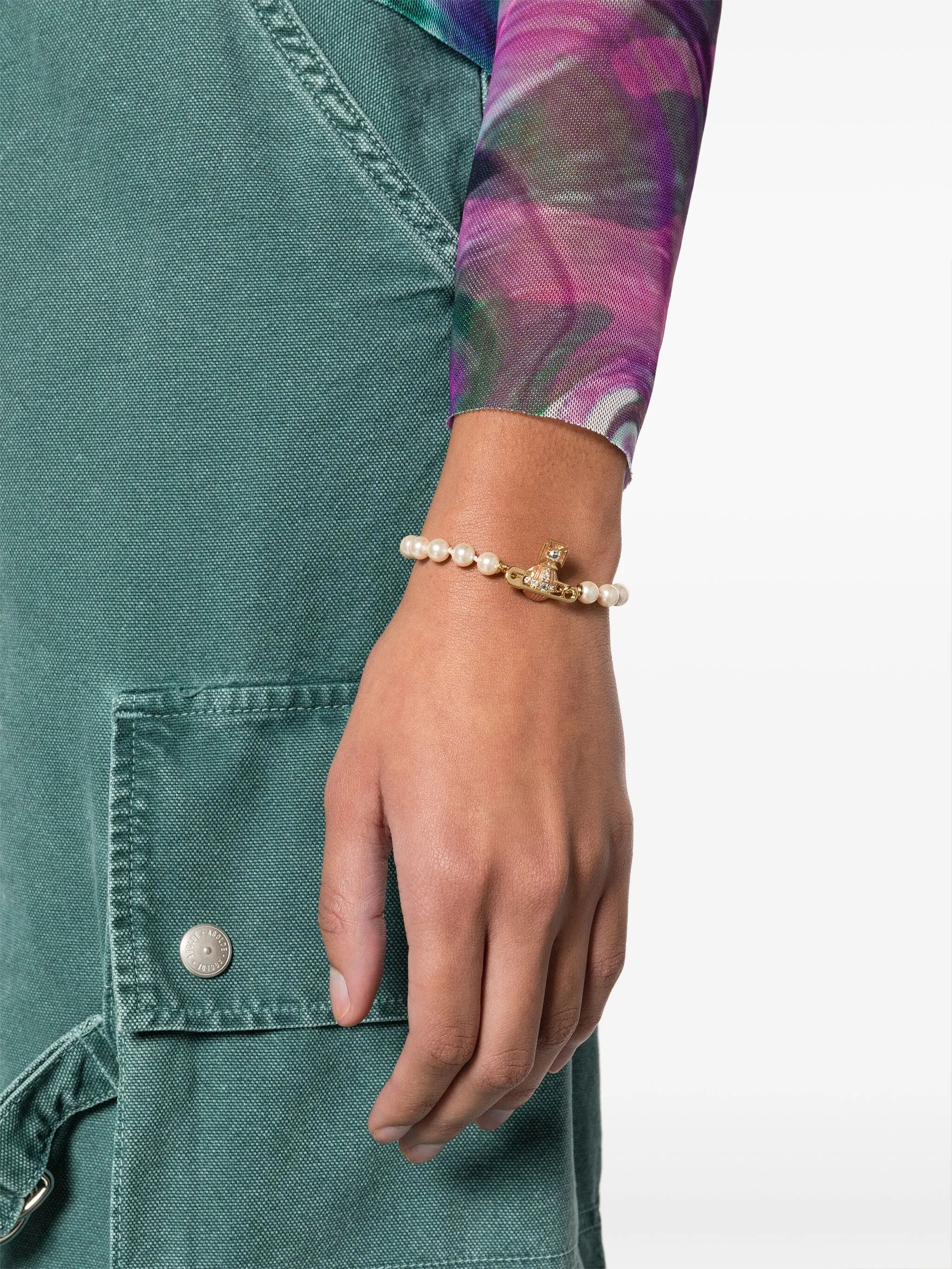 Kitty pearl bracelet