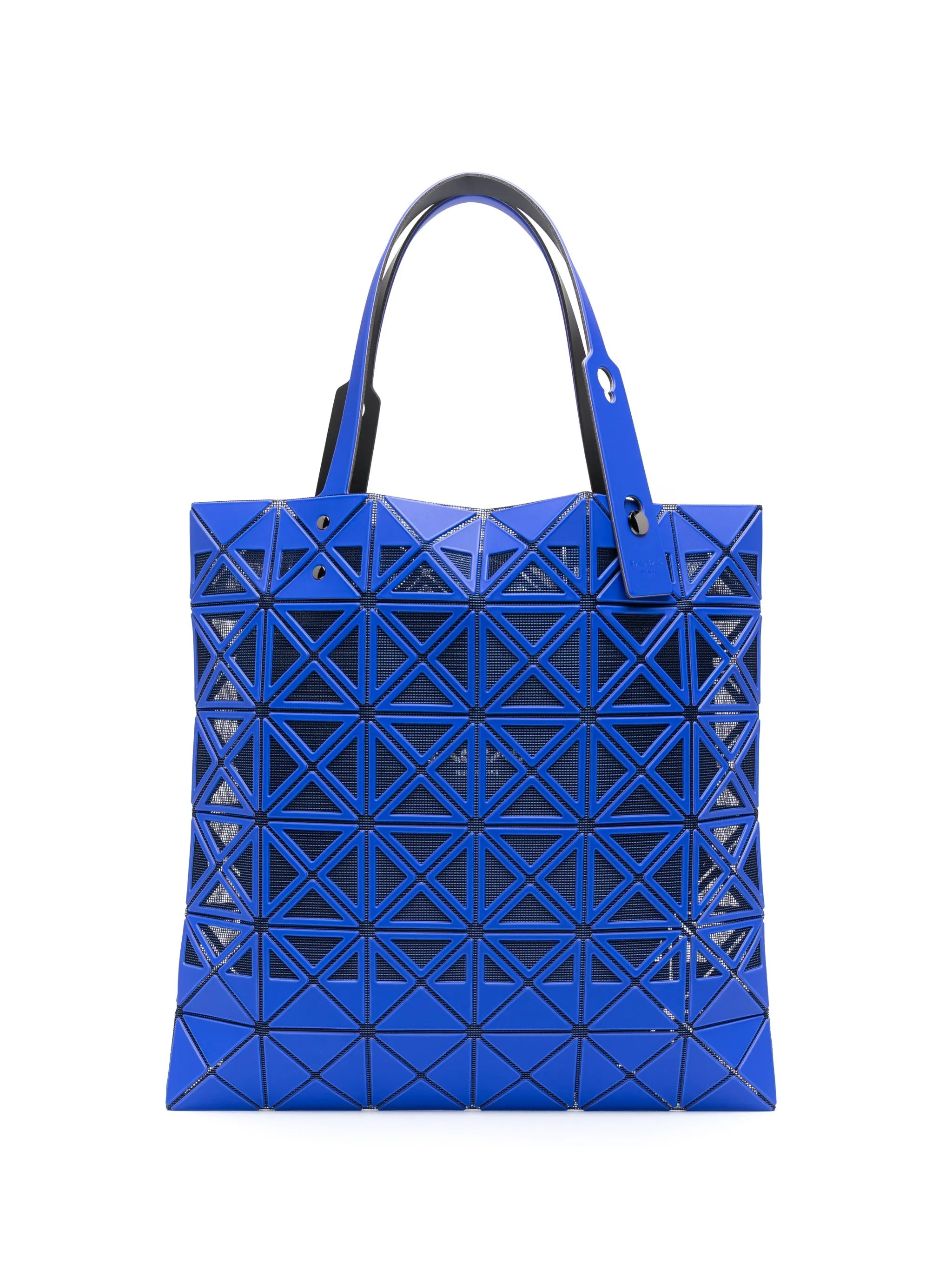 Frame geometric-panel tote bag