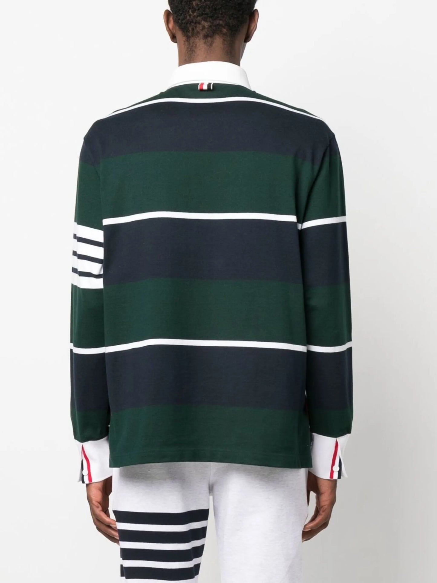 4-Bar stripe cotton polo shirt