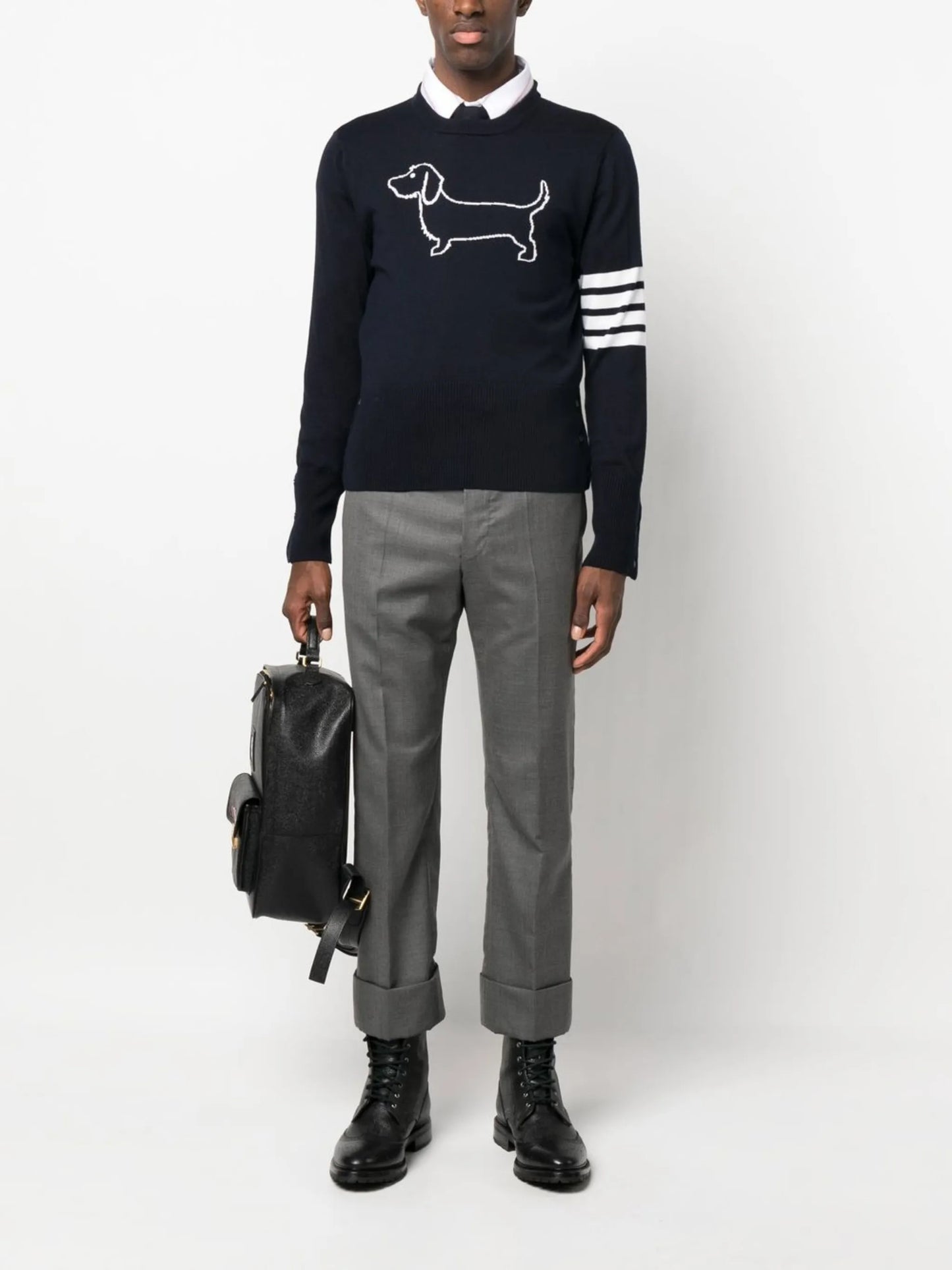 4-Bar stripe wool jumper
