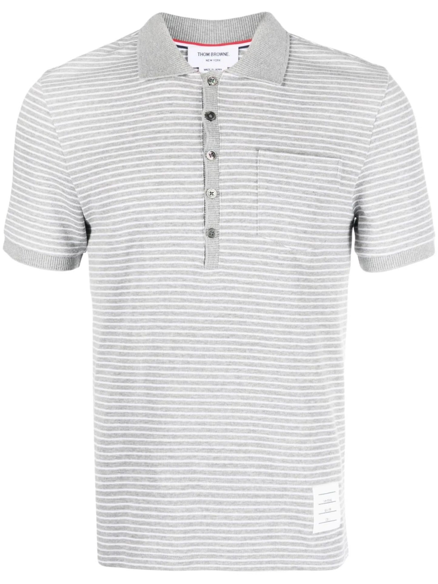 striped short-sleeve polo shirt