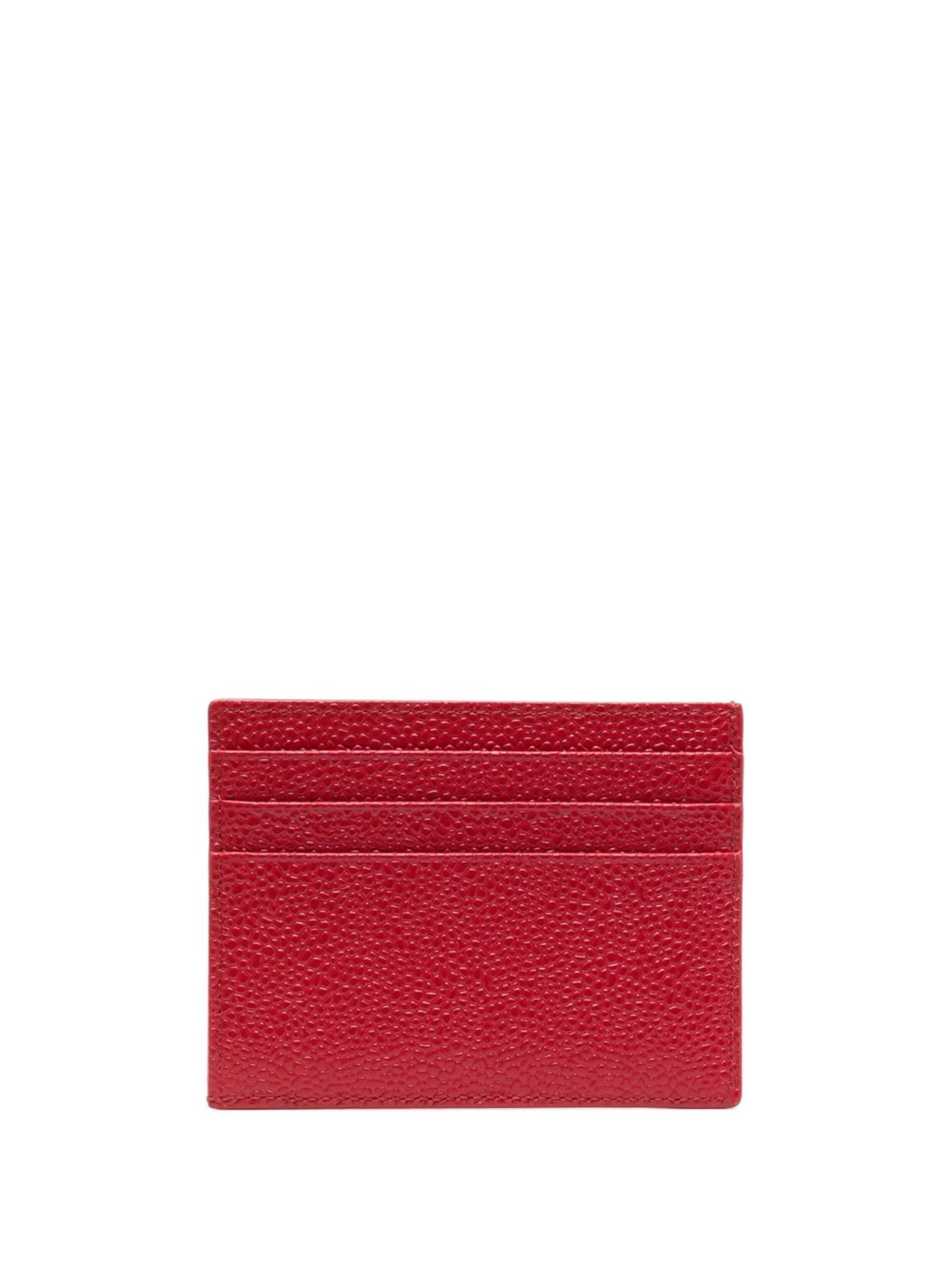 pebble-grain note compartment card holder