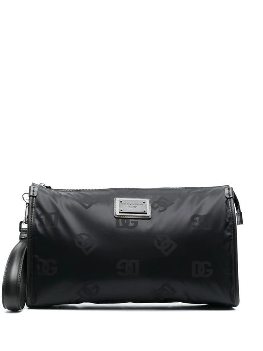 logo-plaque wash bag