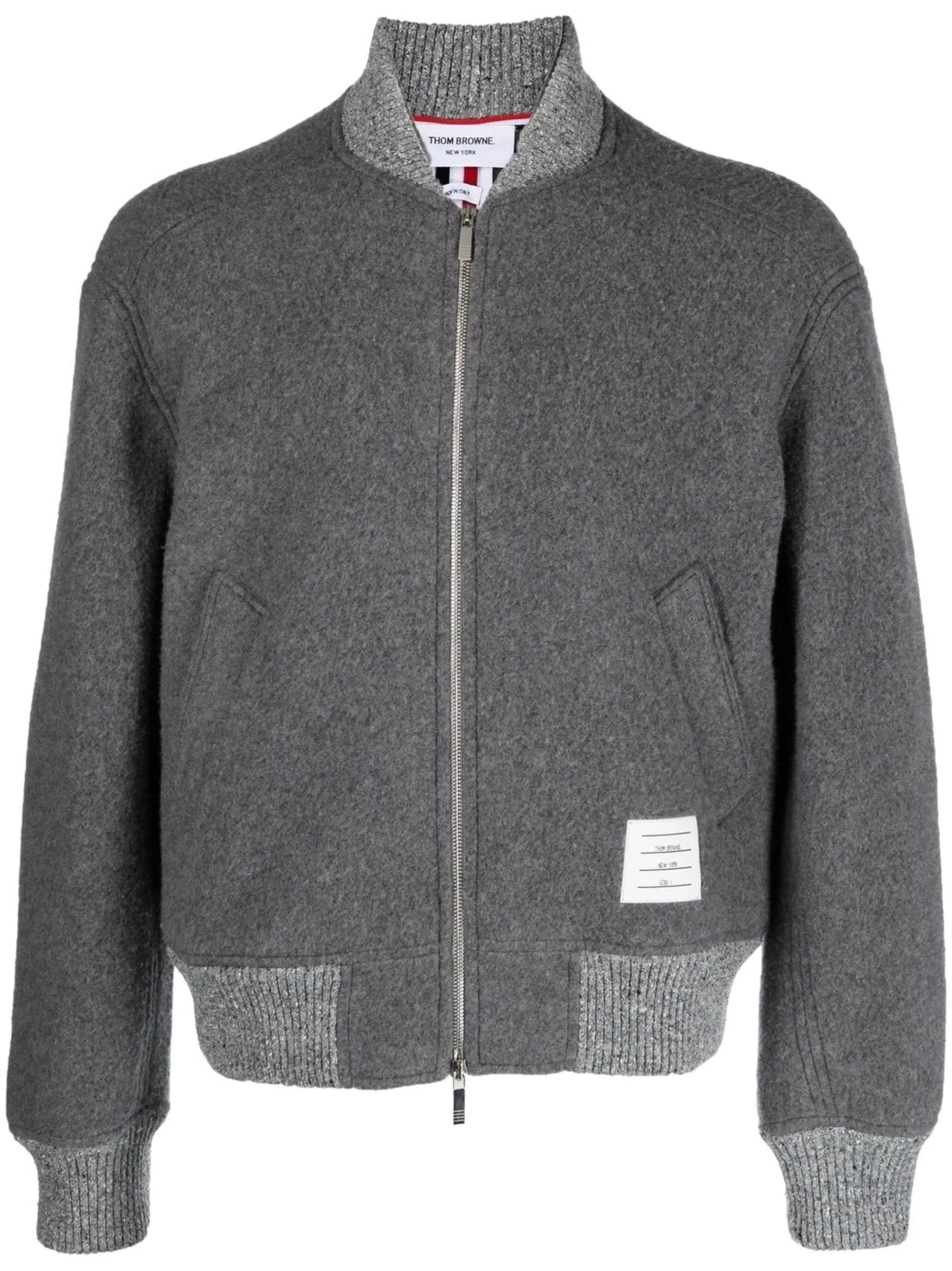 fleece-wool bomber jacket
