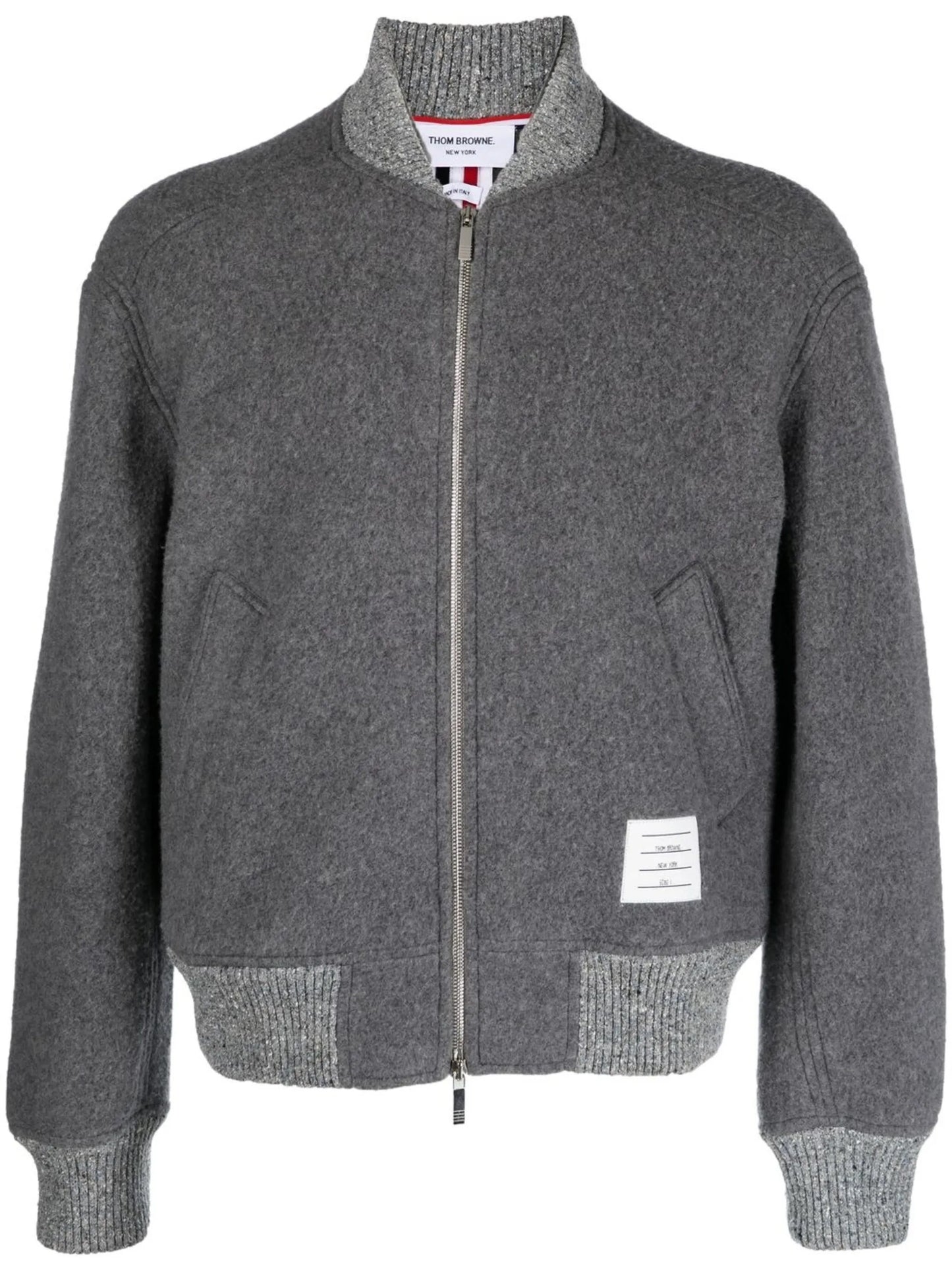 fleece-wool bomber jacket