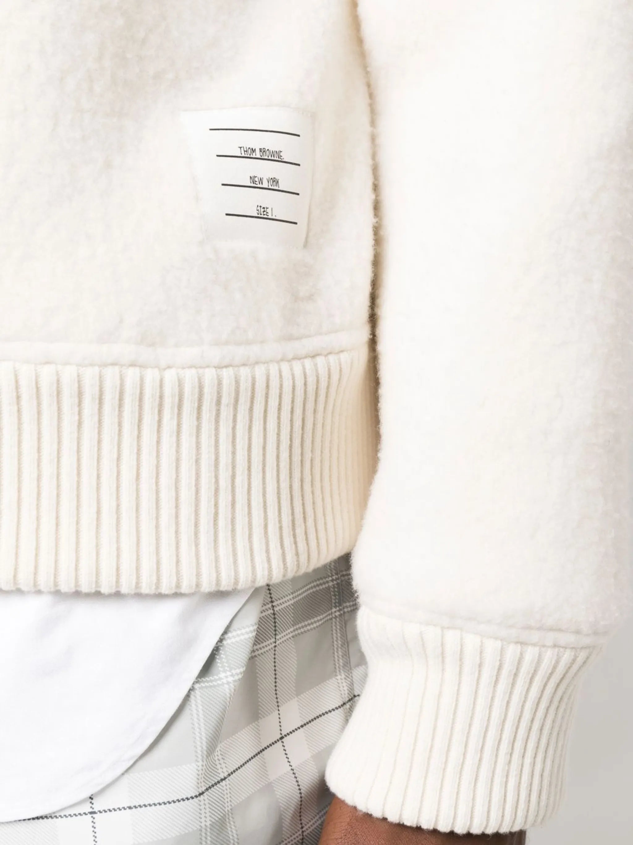 logo-patch crew neck jumper