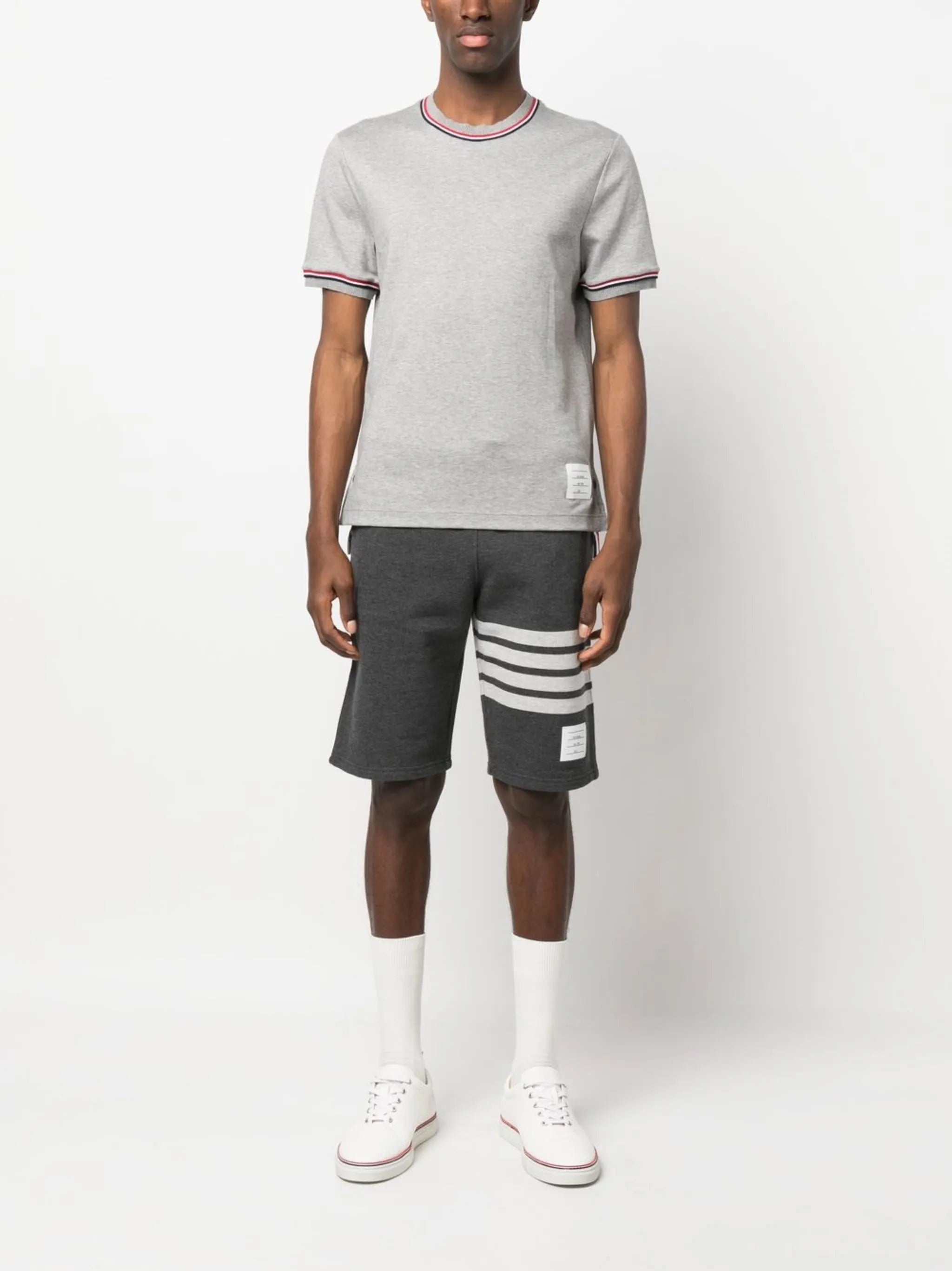 logo-patch crew neck t-shirt
