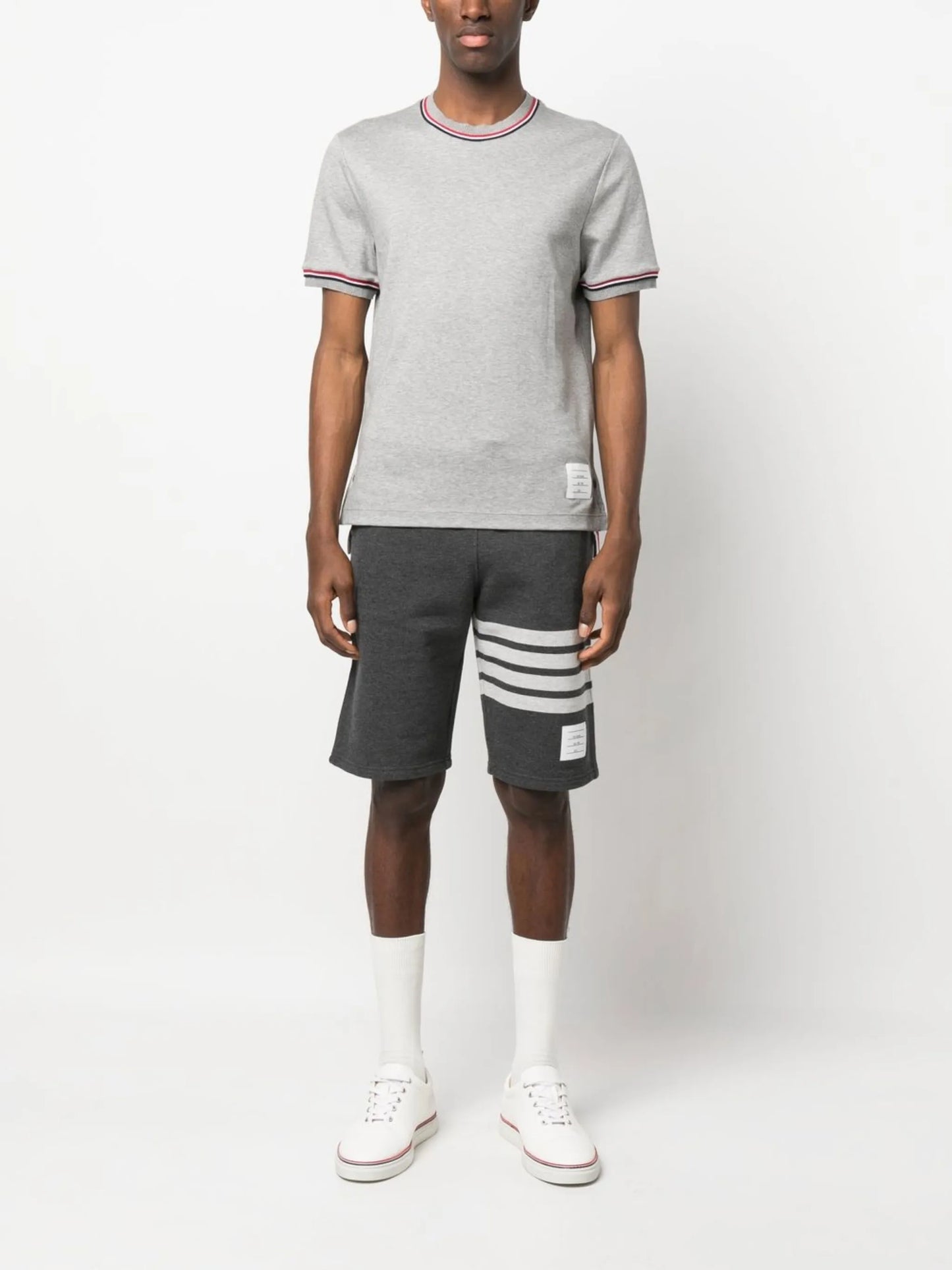 logo-patch crew neck t-shirt