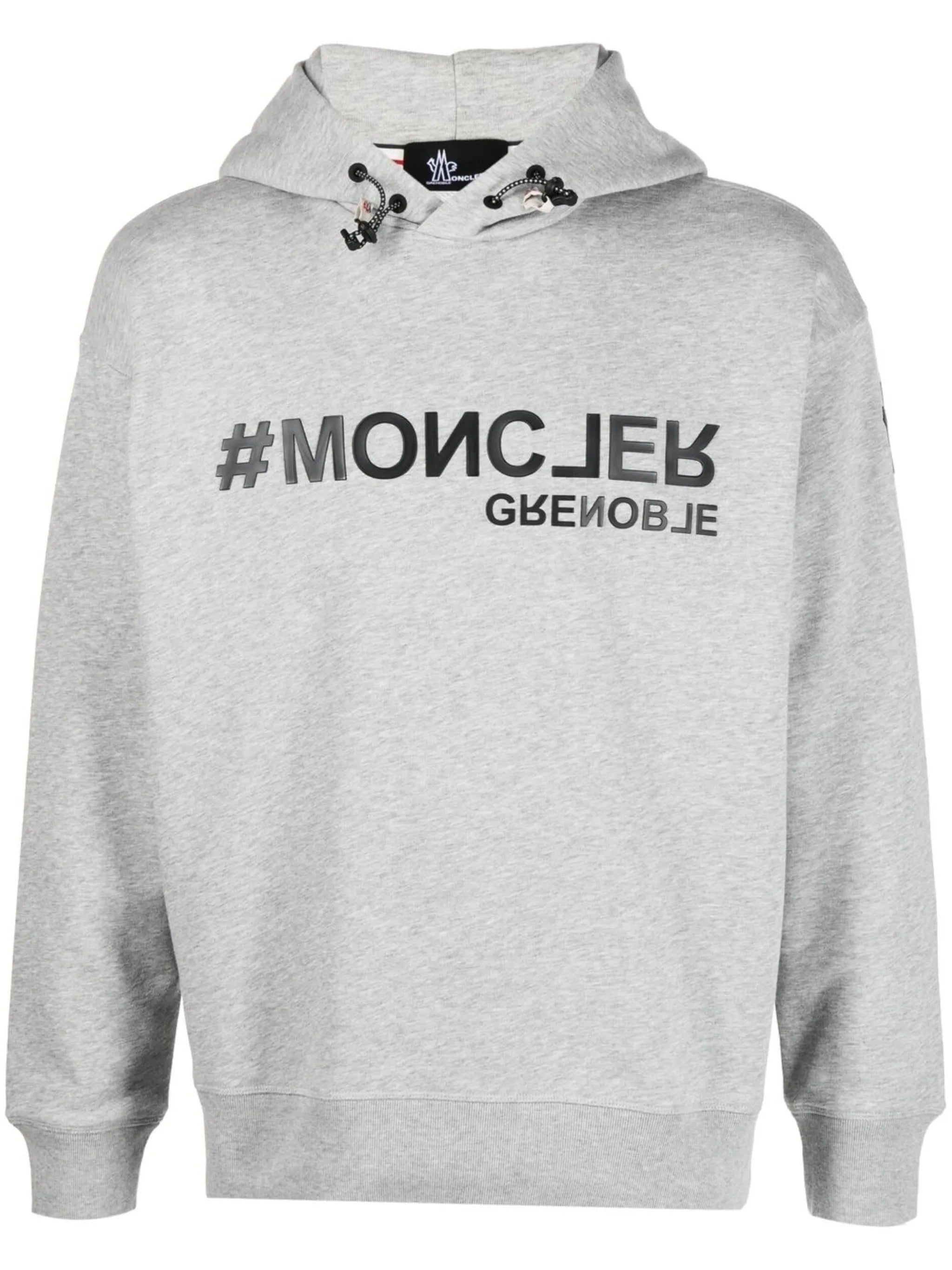 logo-print cotton hoodie