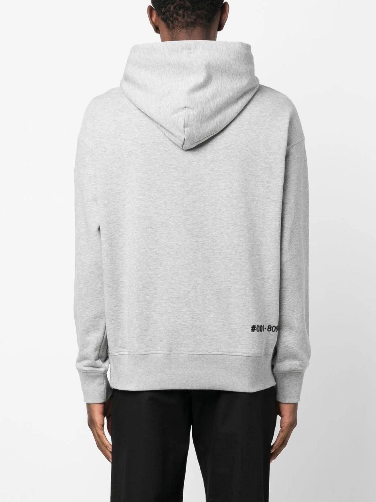 logo-print cotton hoodie