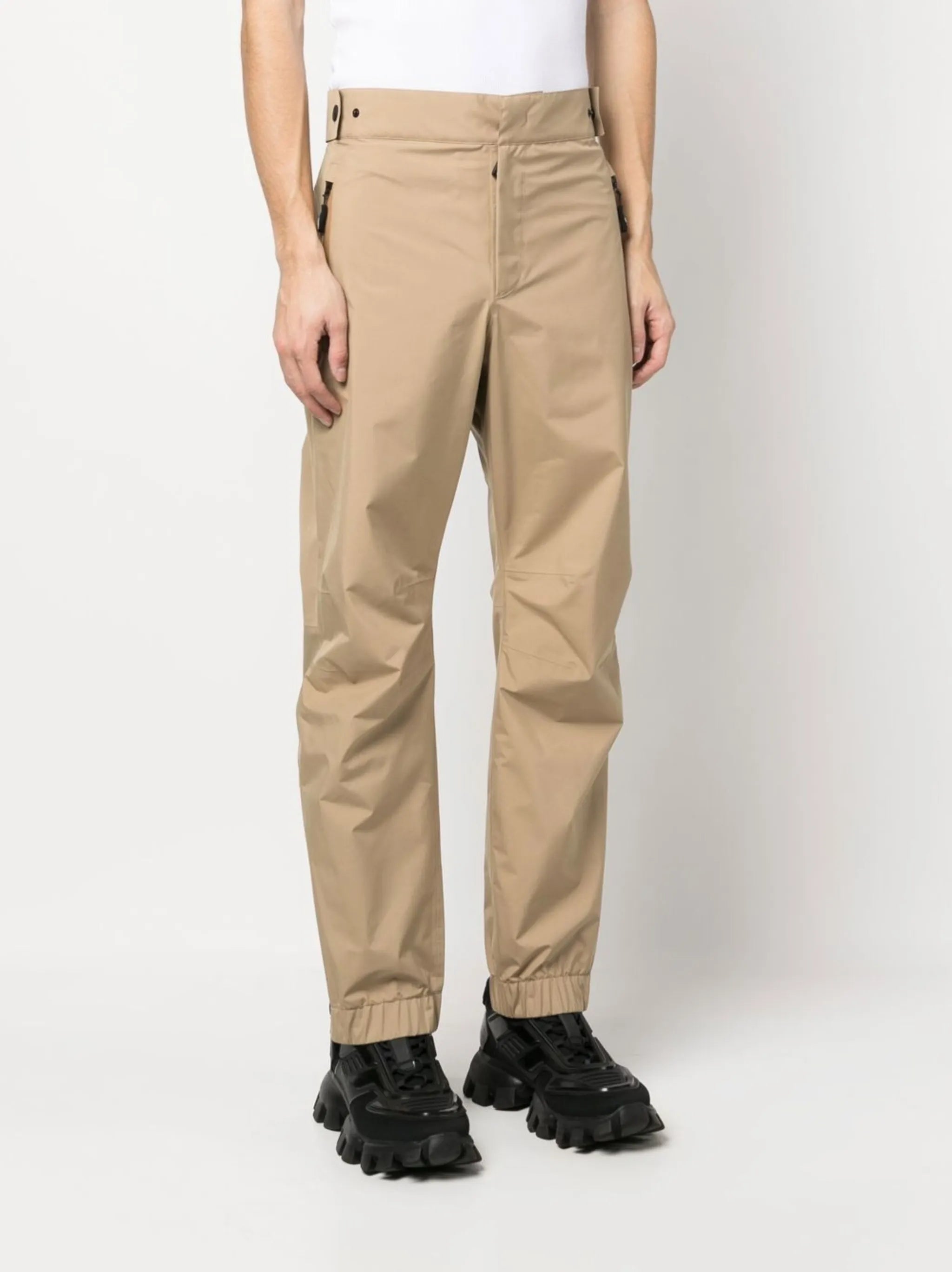 elasticated-ankles ski trousers