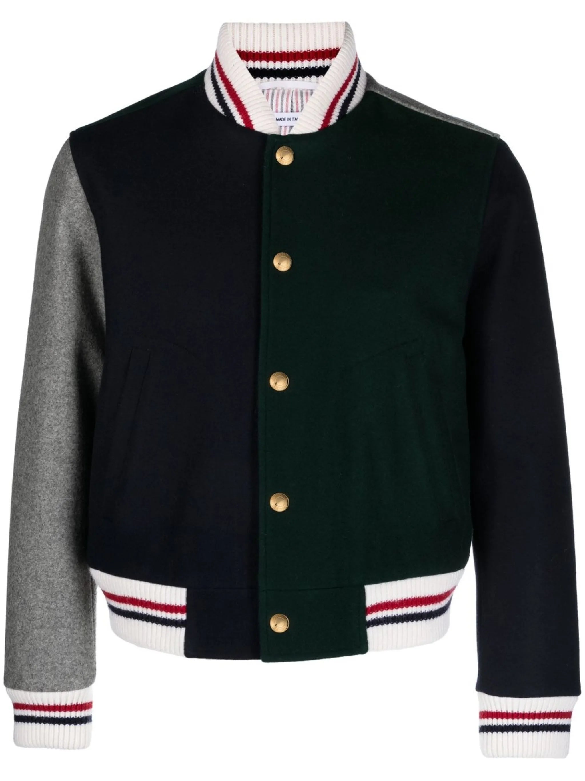colour-block bomber jacket