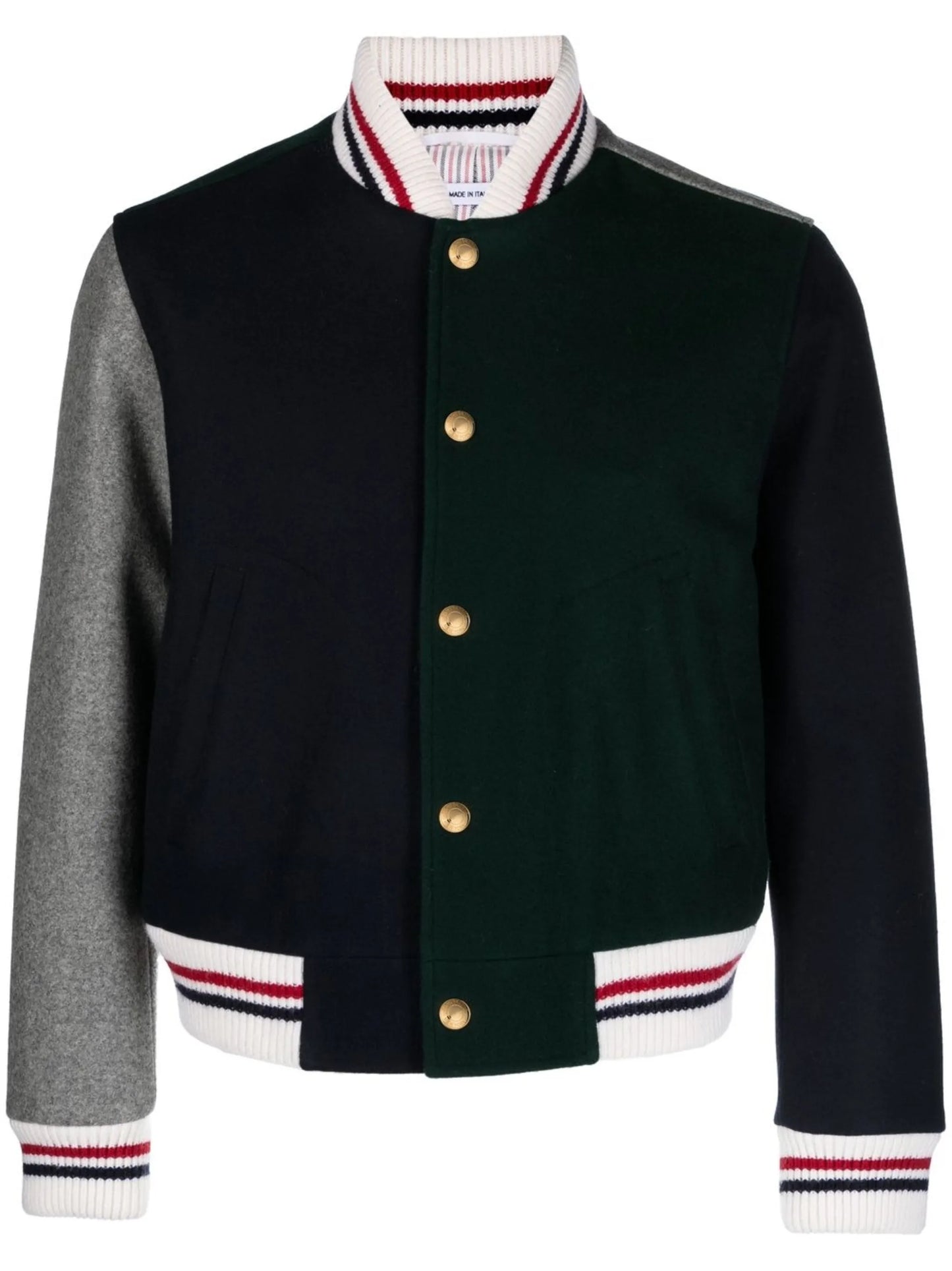 colour-block bomber jacket