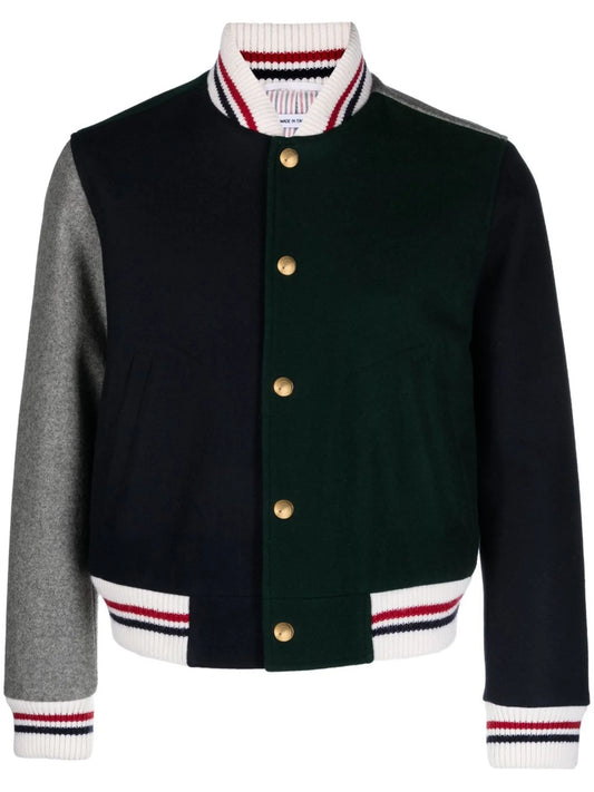 colour-block bomber jacket