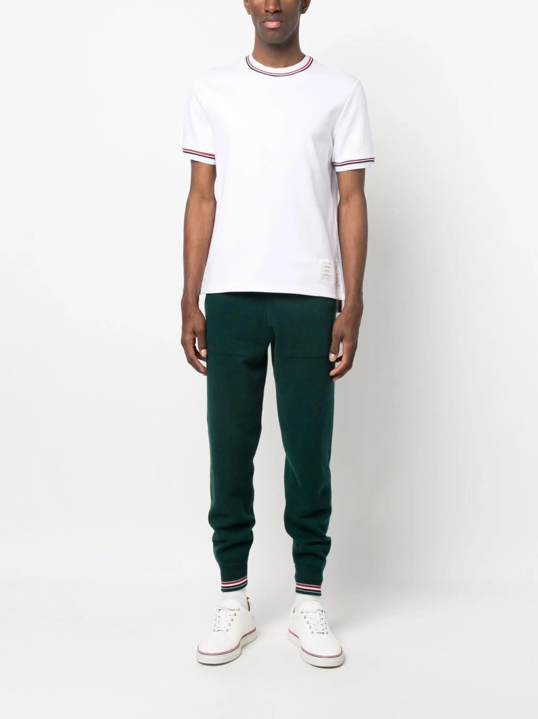 logo-patch crew neck t-shirt