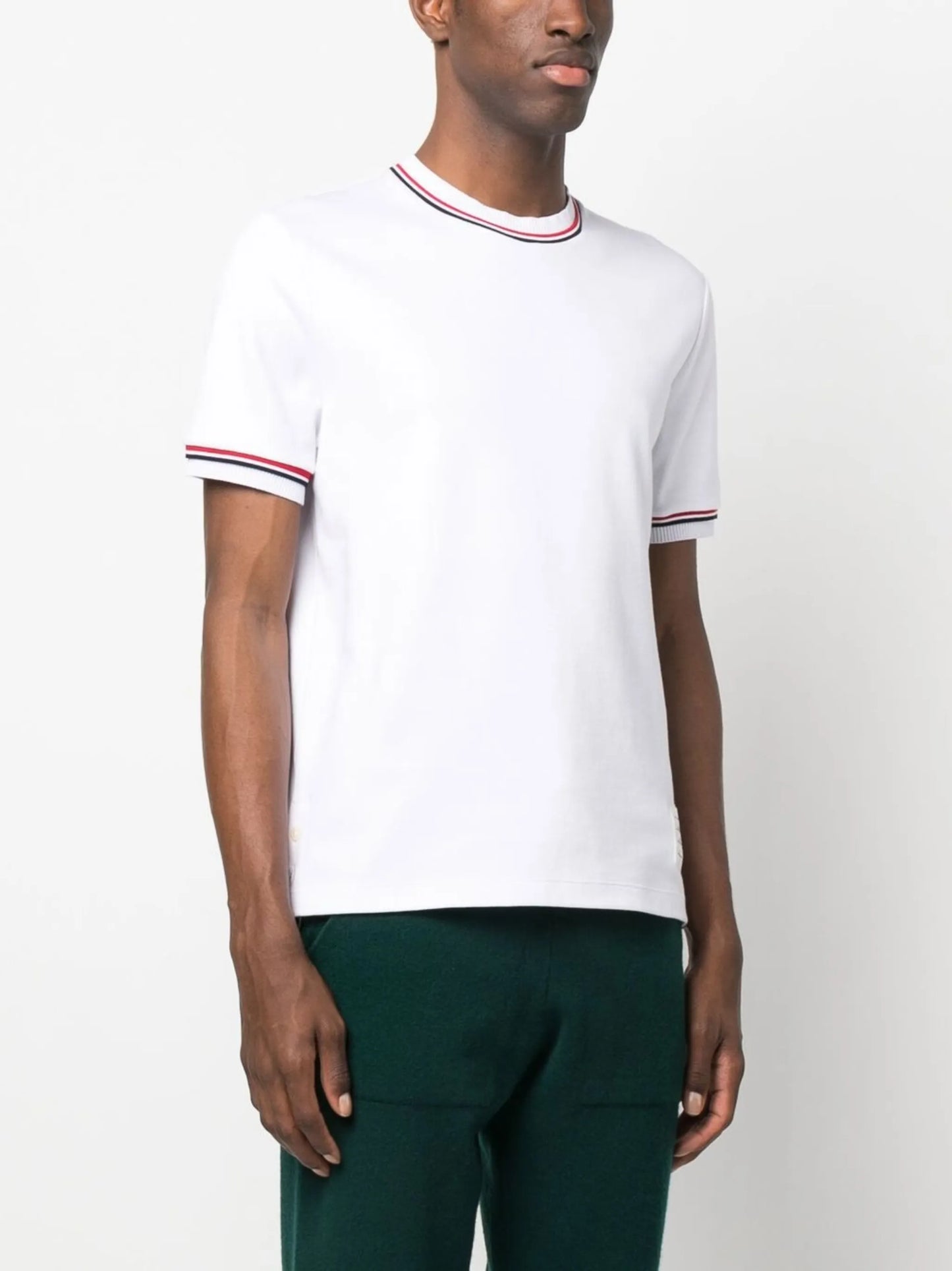 logo-patch crew neck t-shirt