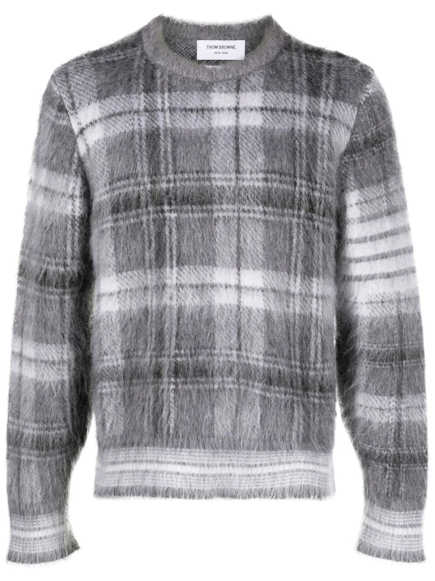 textured tartan patter jumper