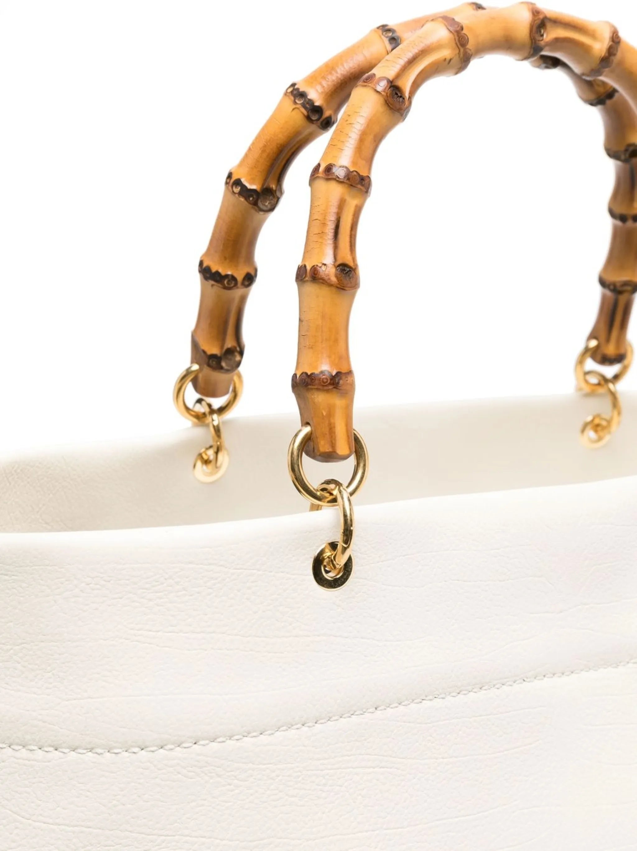 bamboo-handle tote bag