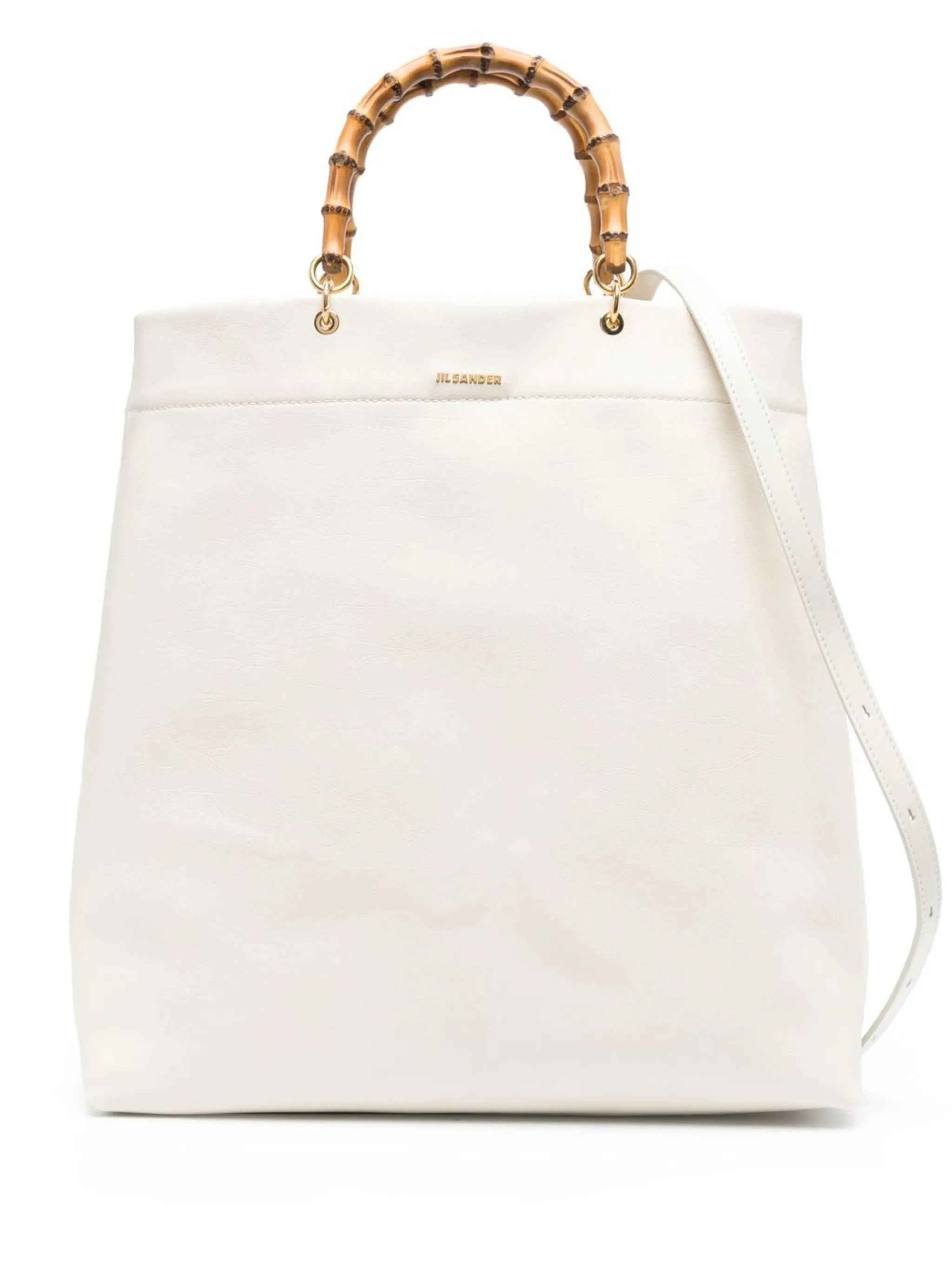 bamboo-handle tote bag