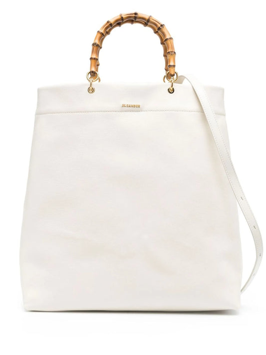 bamboo-handle tote bag