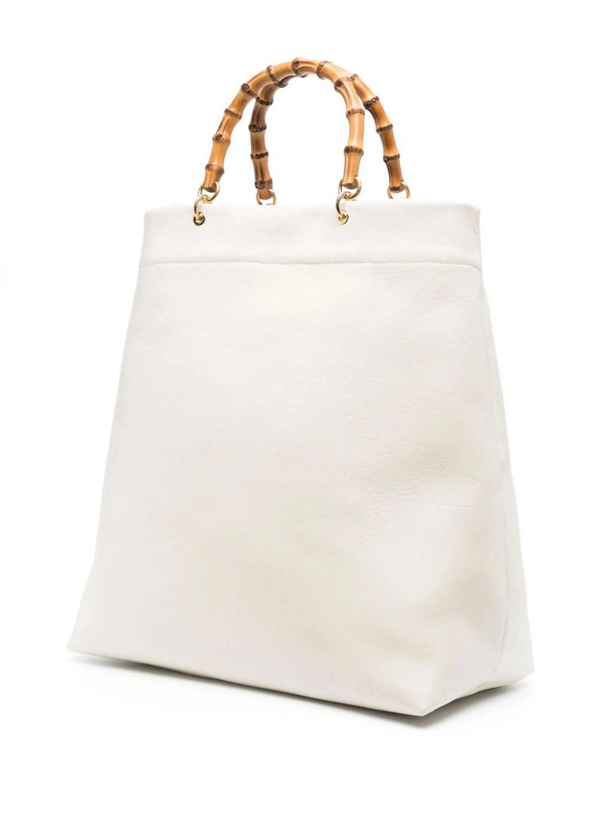bamboo-handle tote bag