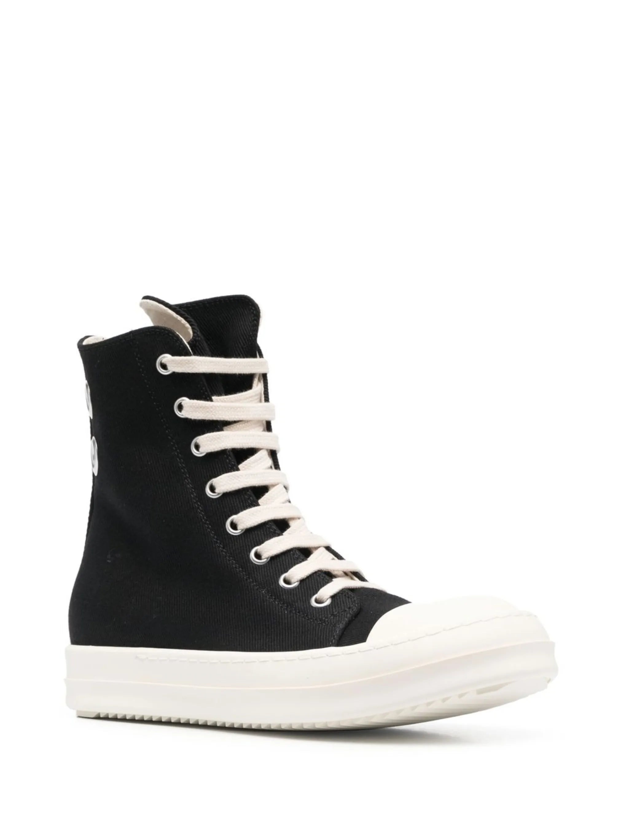 lace-up round-toe sneakers
