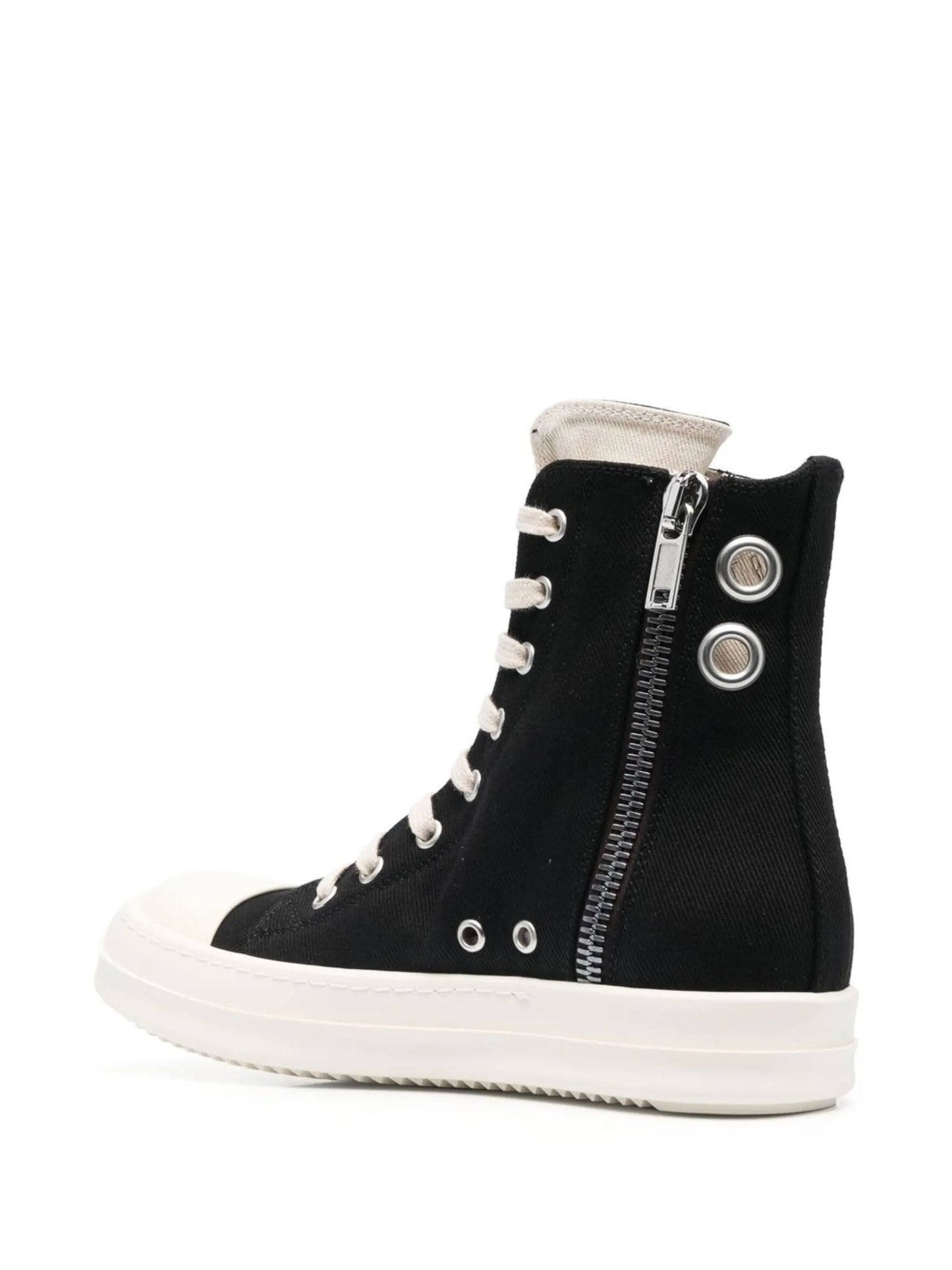 lace-up round-toe sneakers
