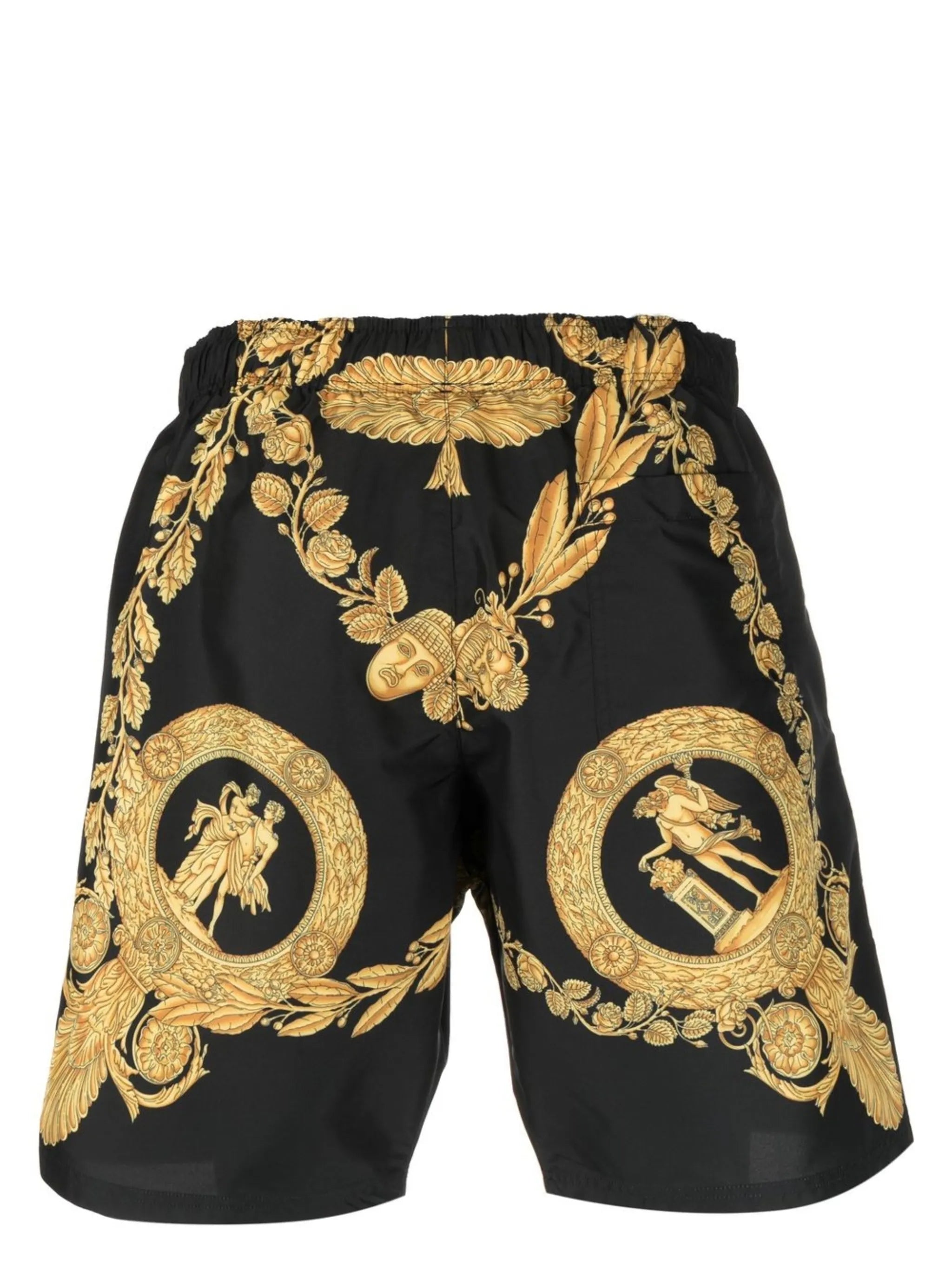 baroque print shorts