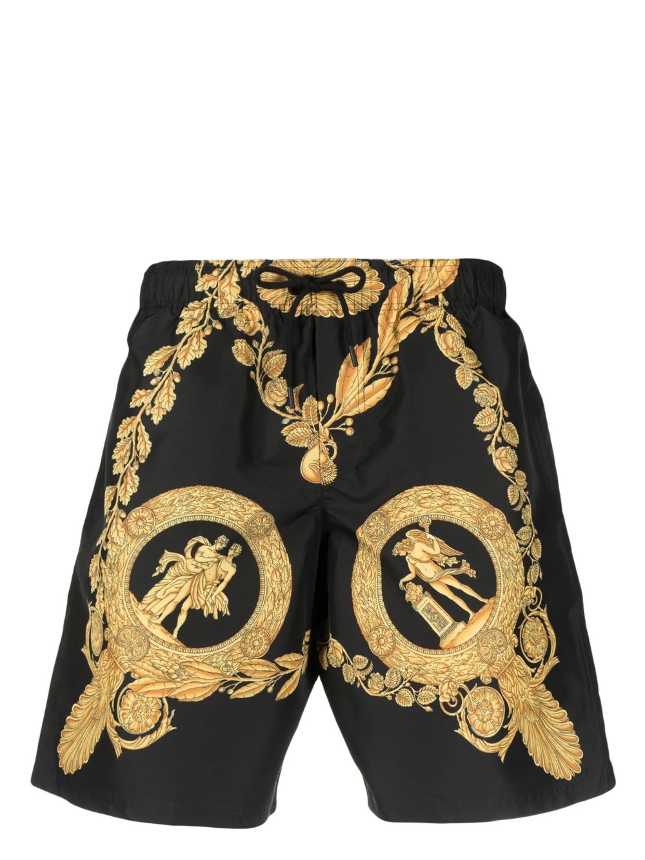 baroque print shorts