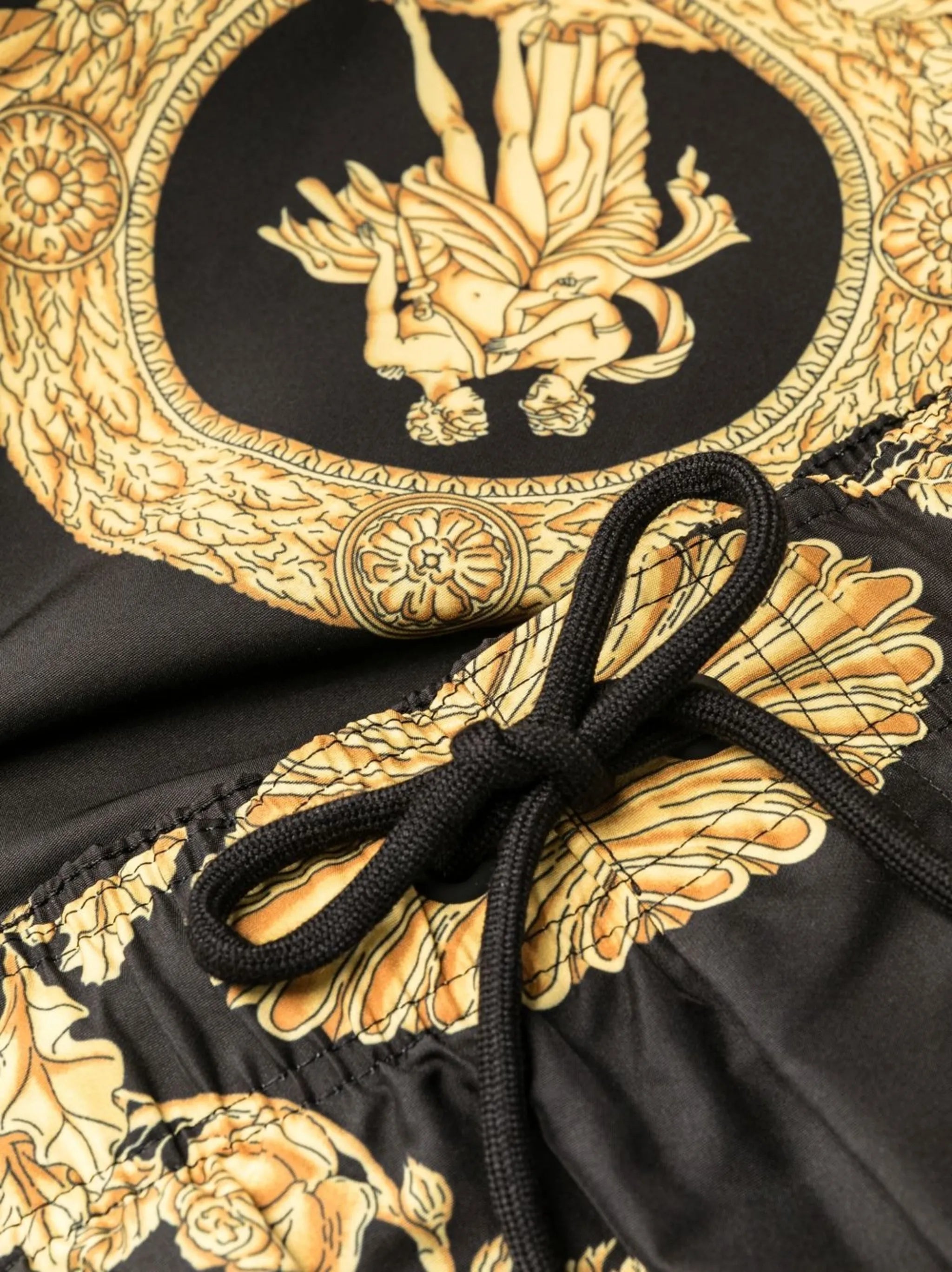 baroque print shorts
