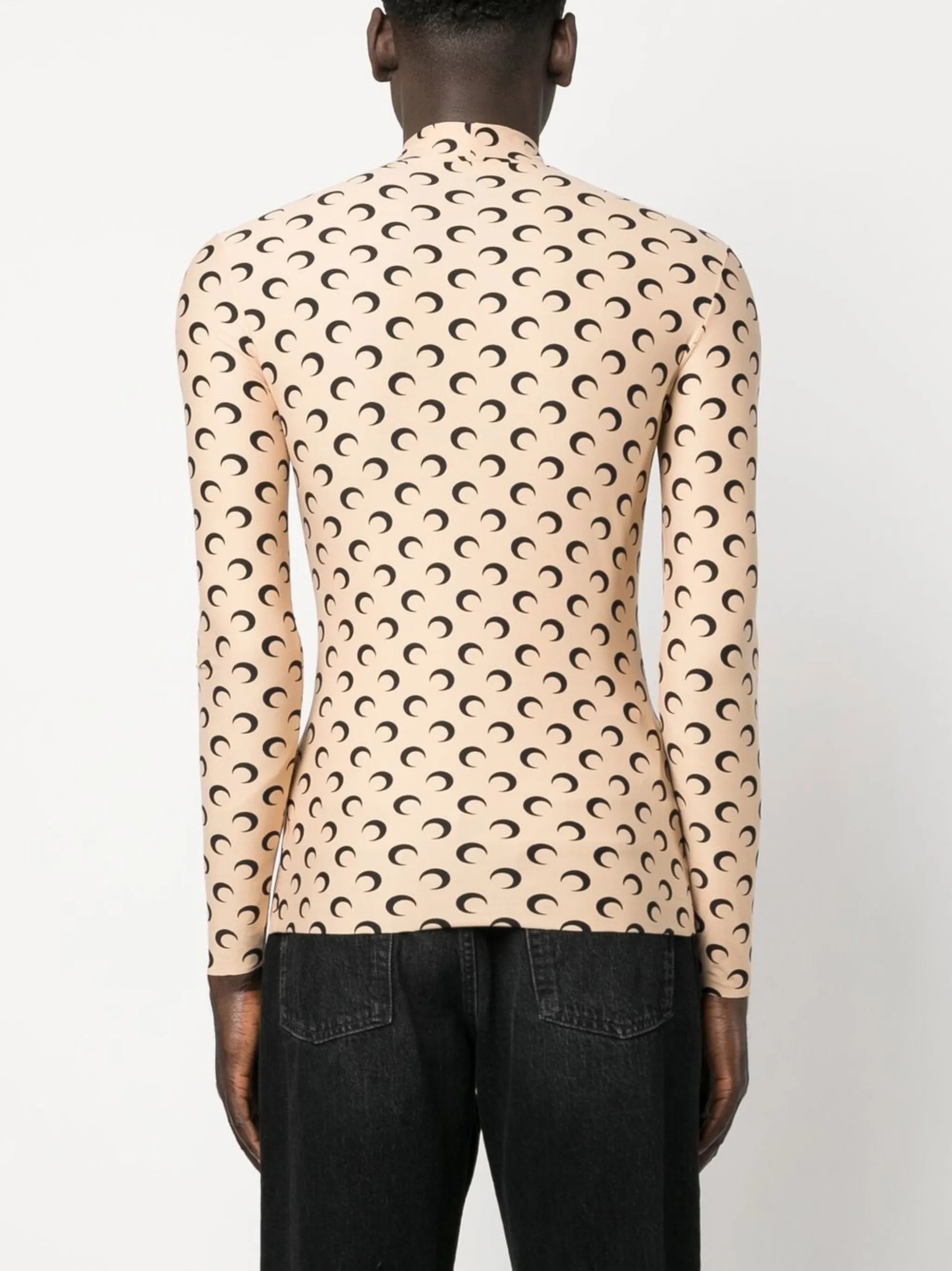 Crescent Moon-print top
