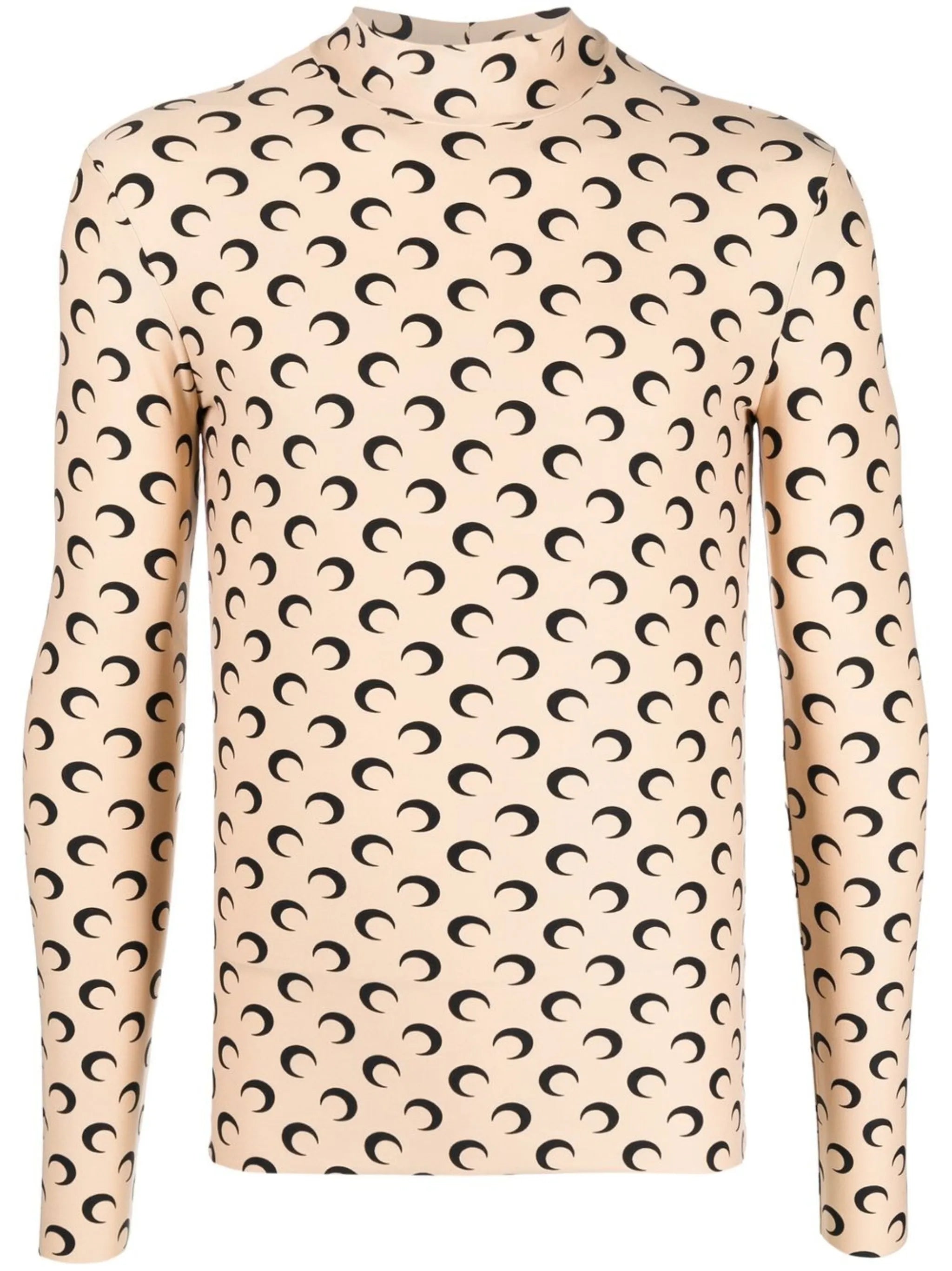 Crescent Moon-print top