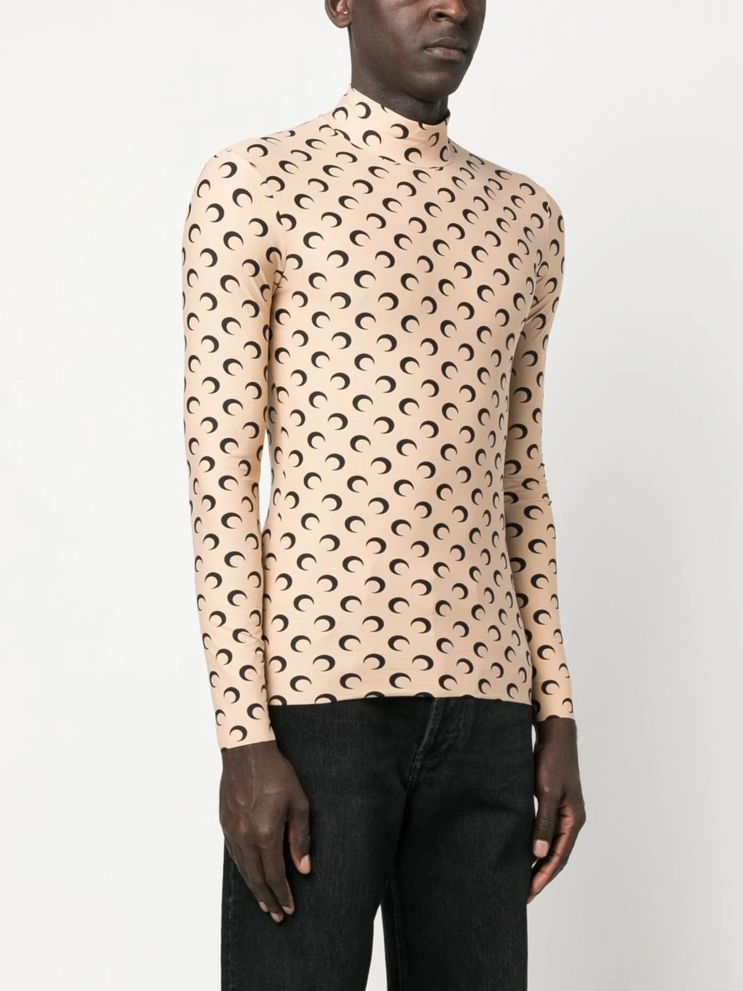 Crescent Moon-print top
