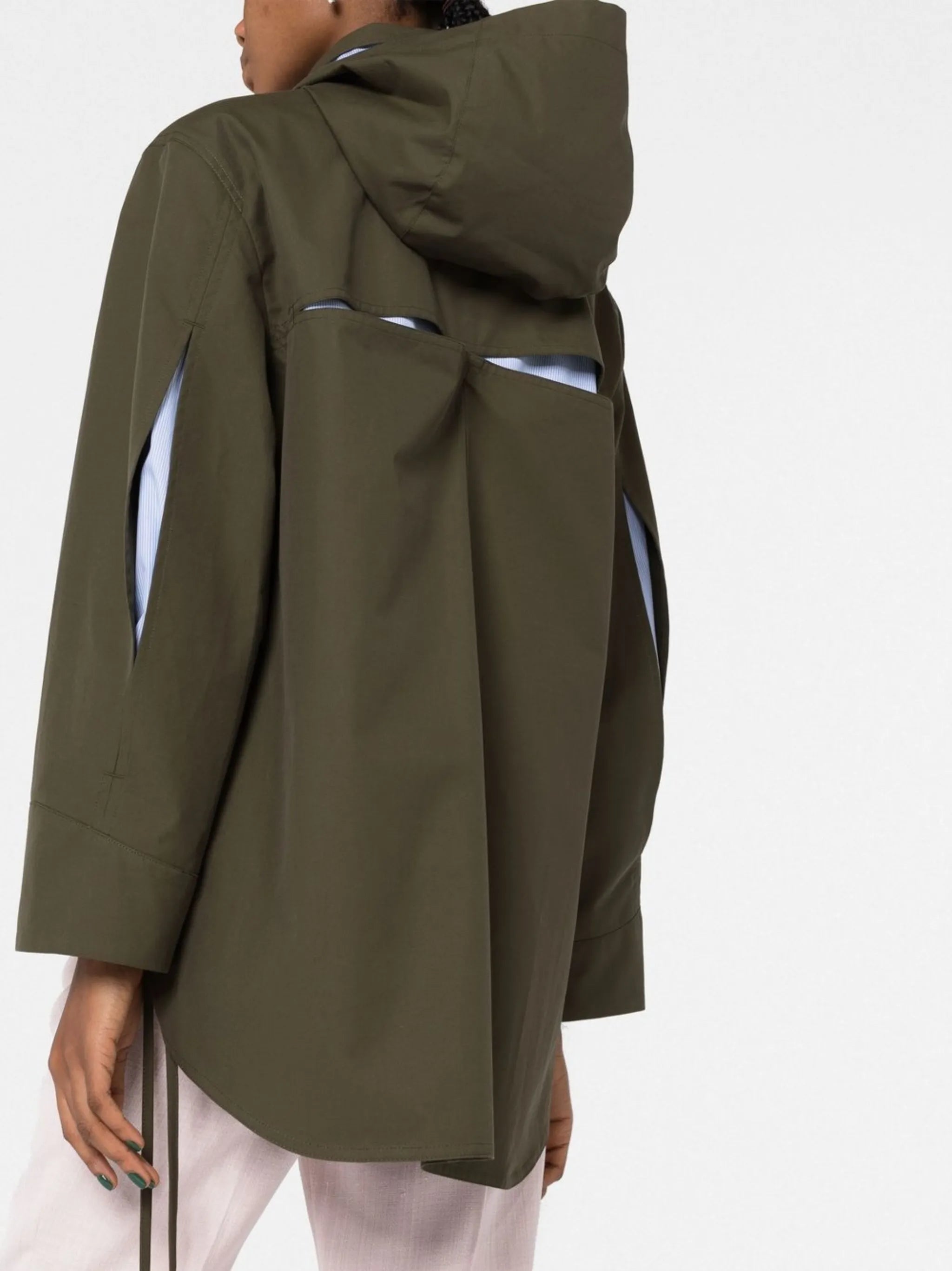 hooded parka coat