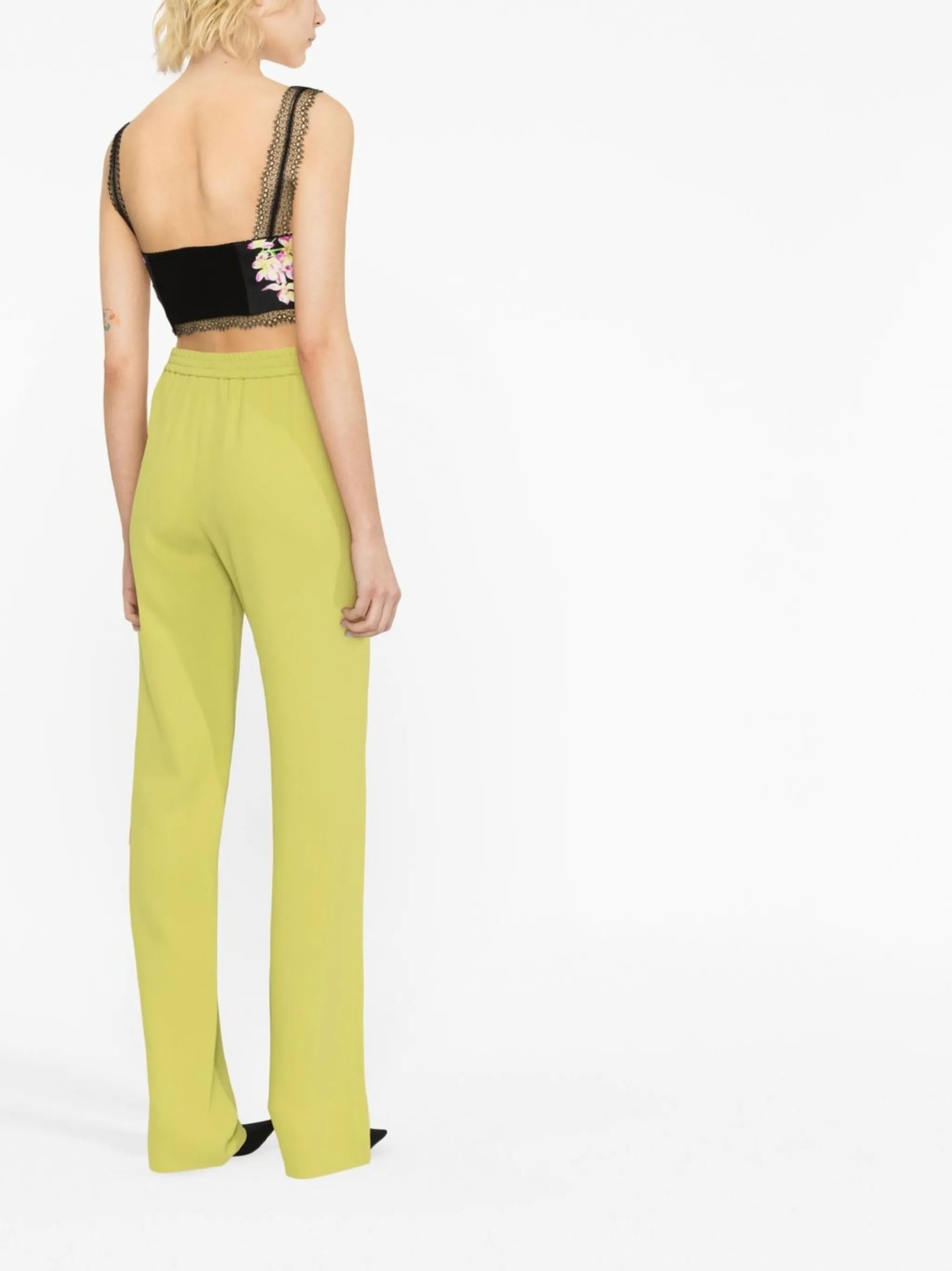 Medusa Orchid-print bustier top