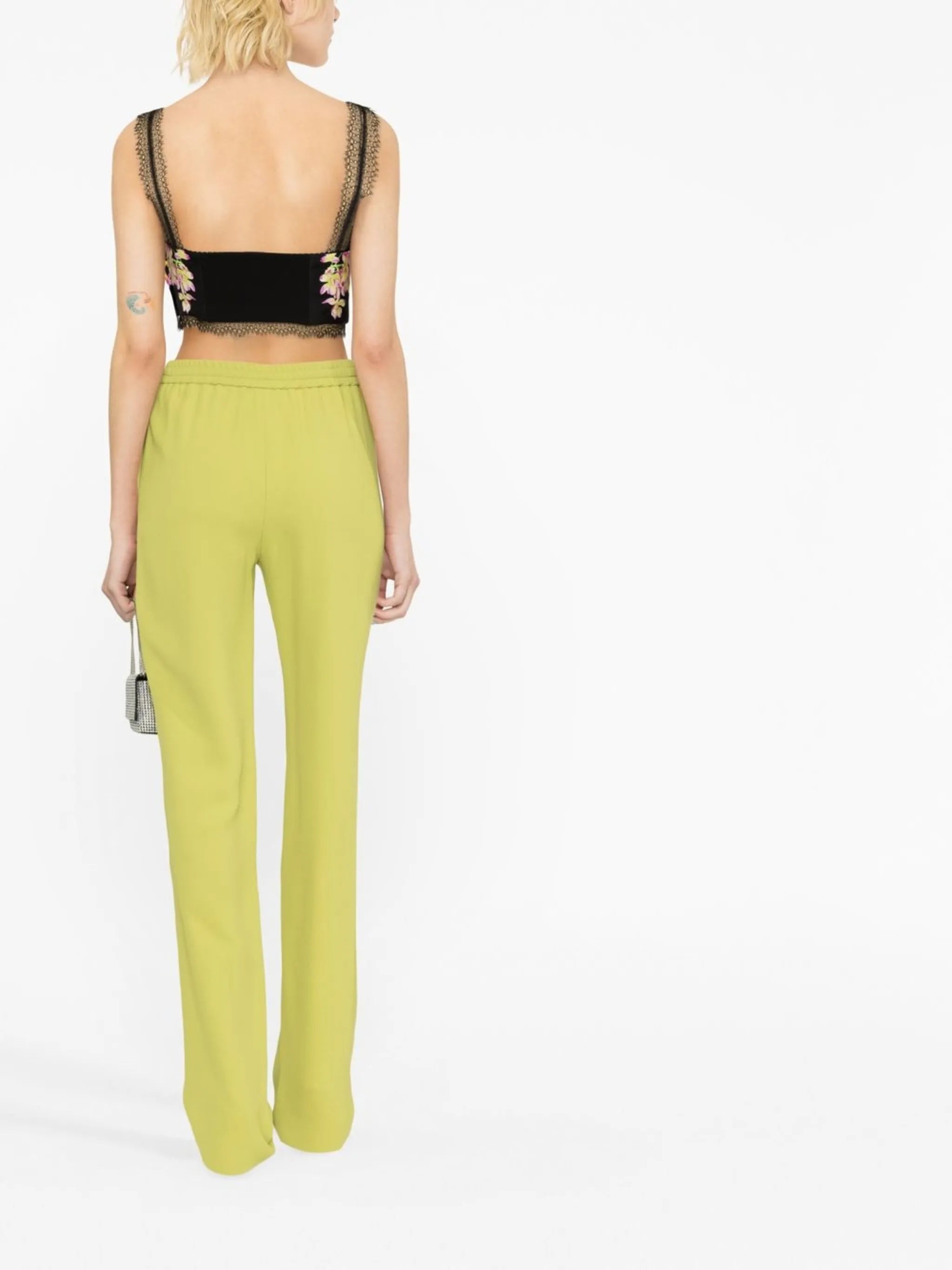 Medusa Orchid-print bustier top