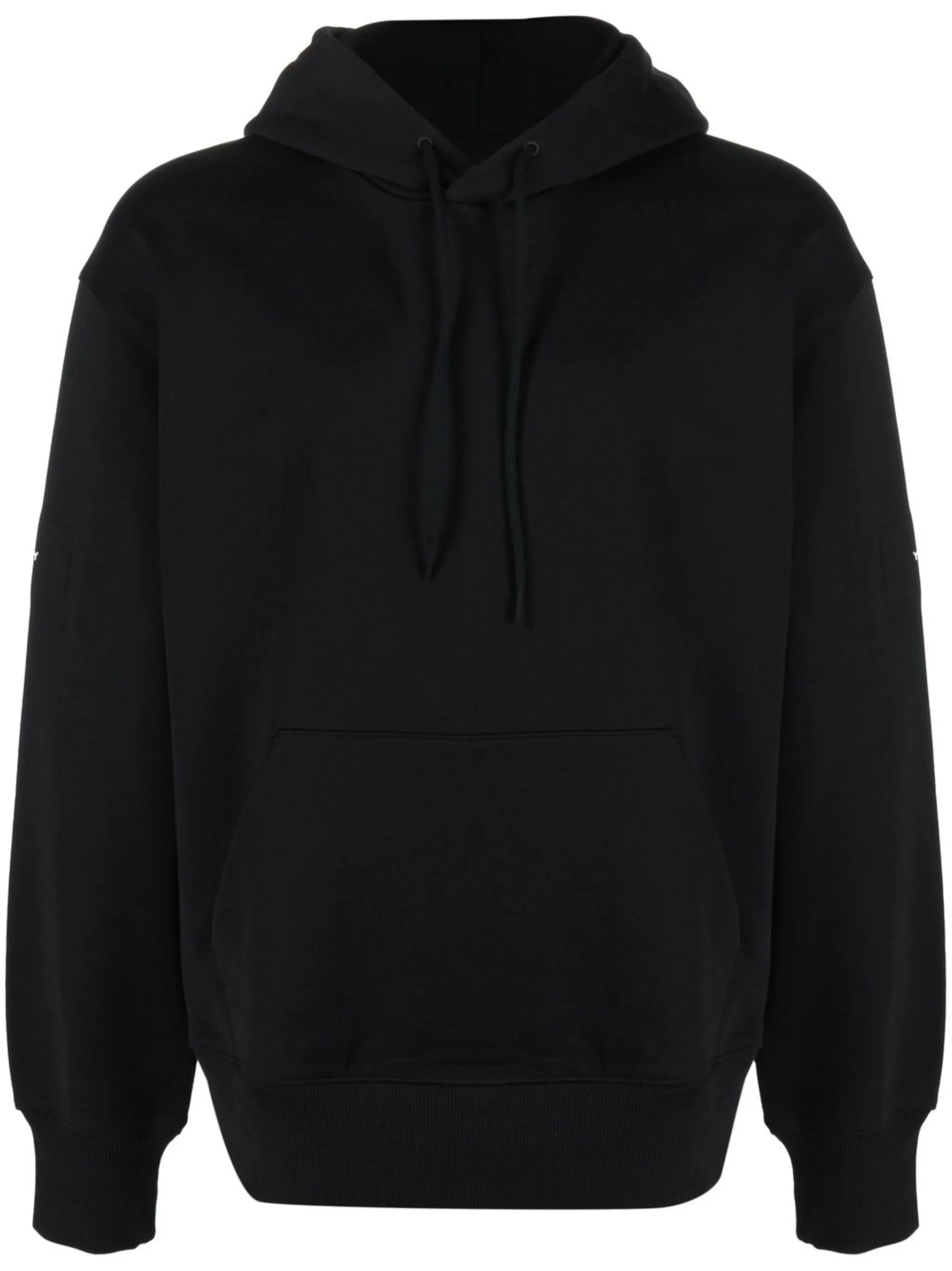 drop-shoulder drawstring hoodie