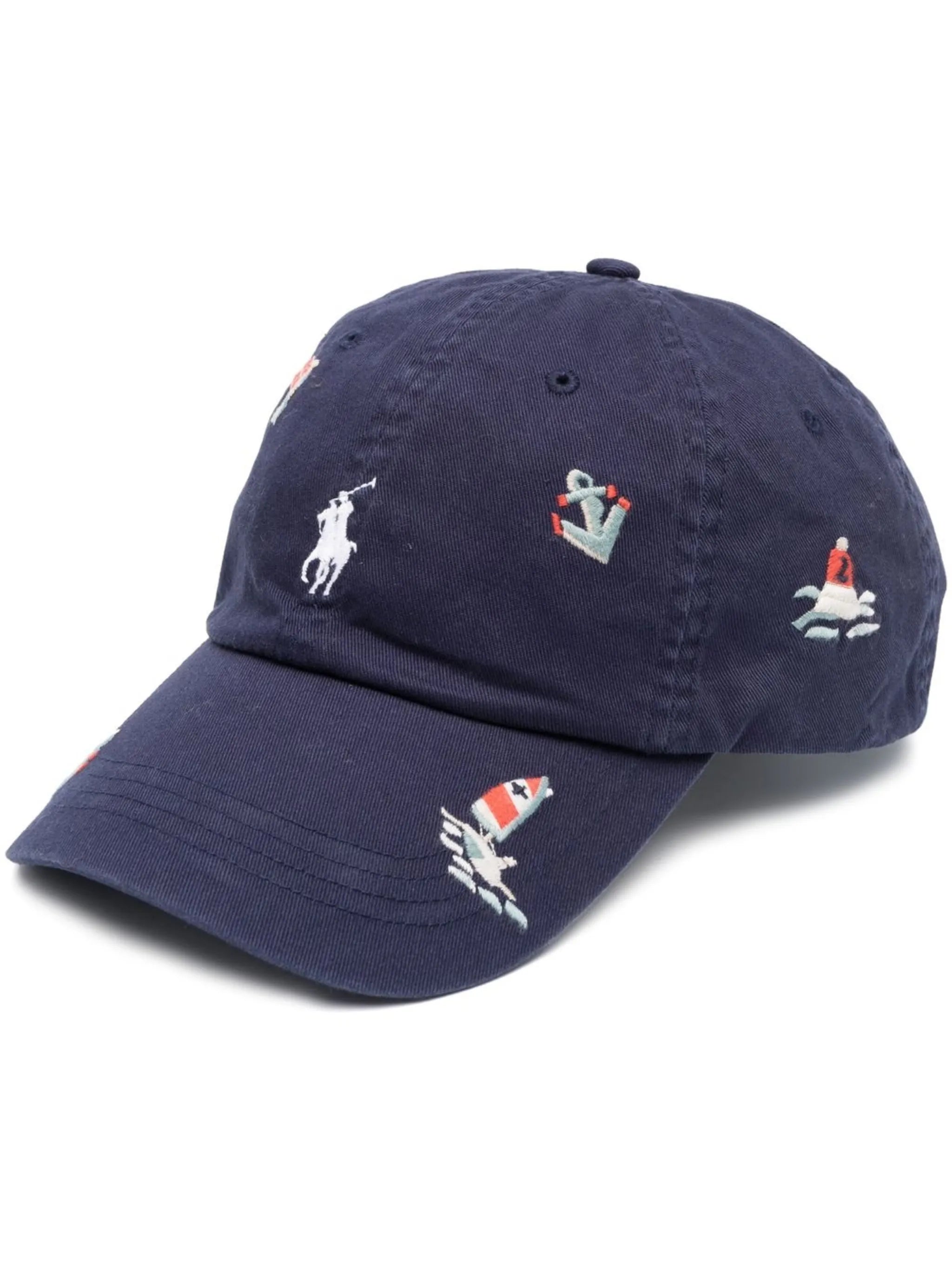Nautical-Embroidered Twill baseball cap