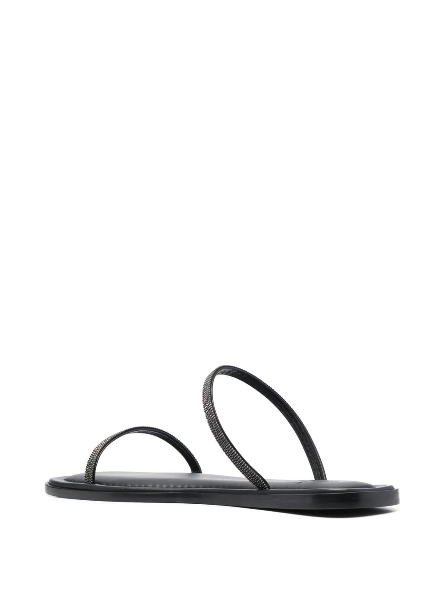 crystal-embellished calf-leather sandals