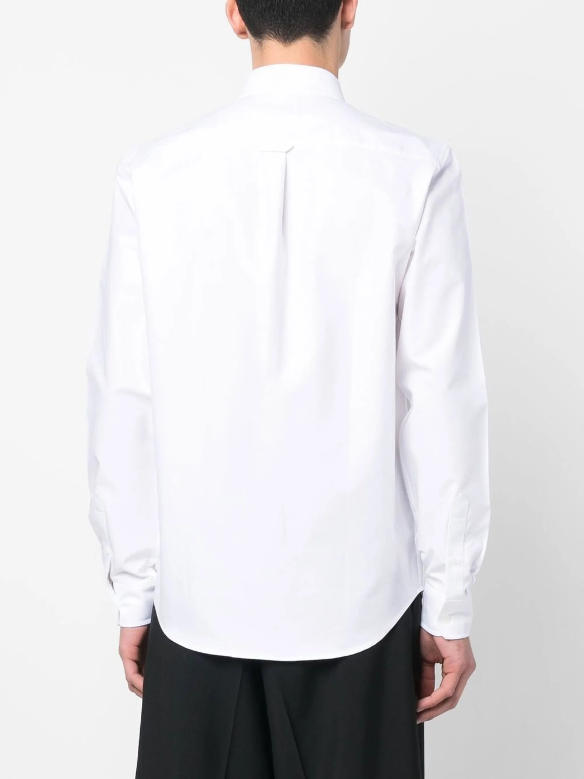 fox-patch long-sleeve shirt