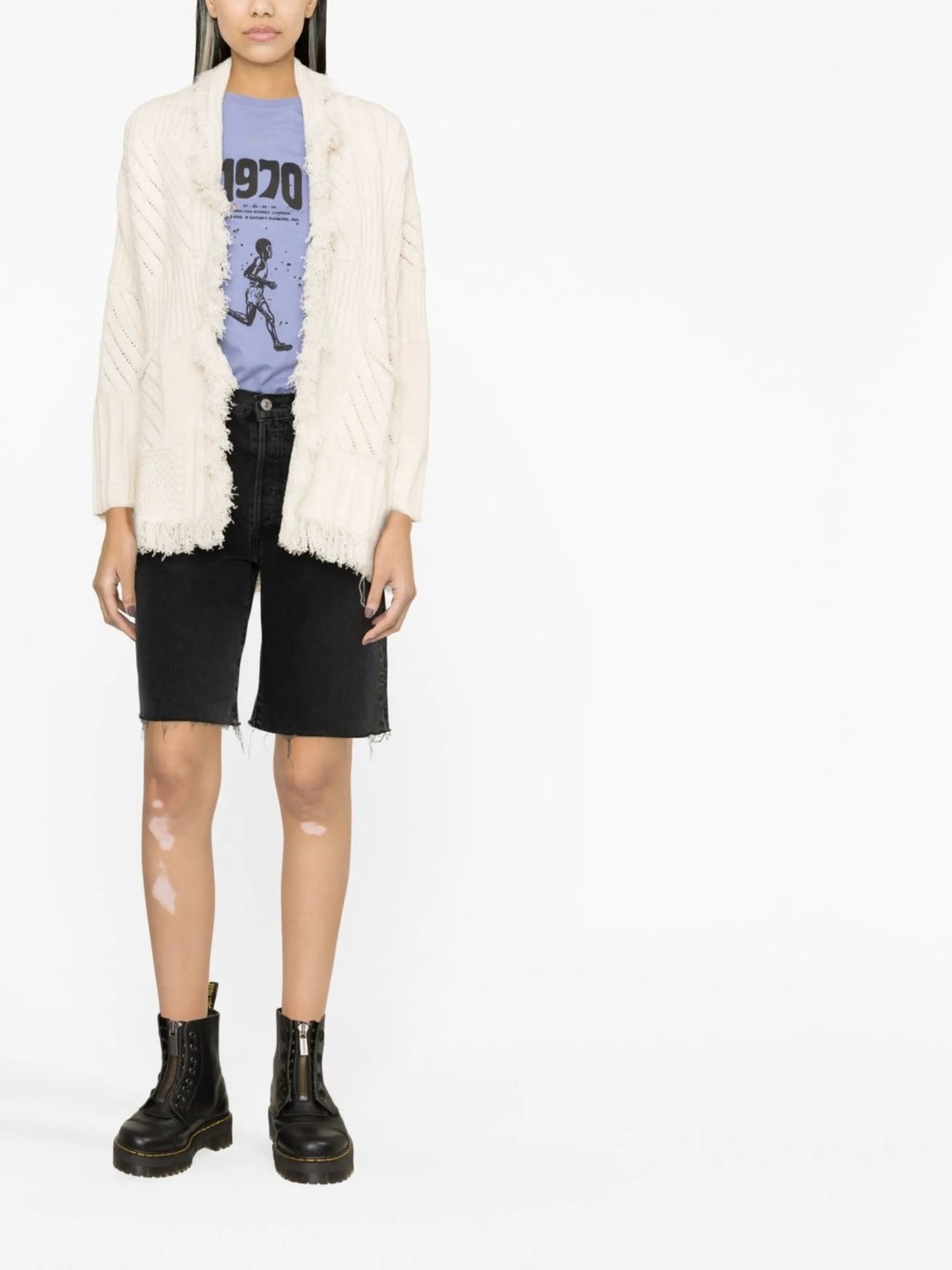 belted shawl-collar cardigan