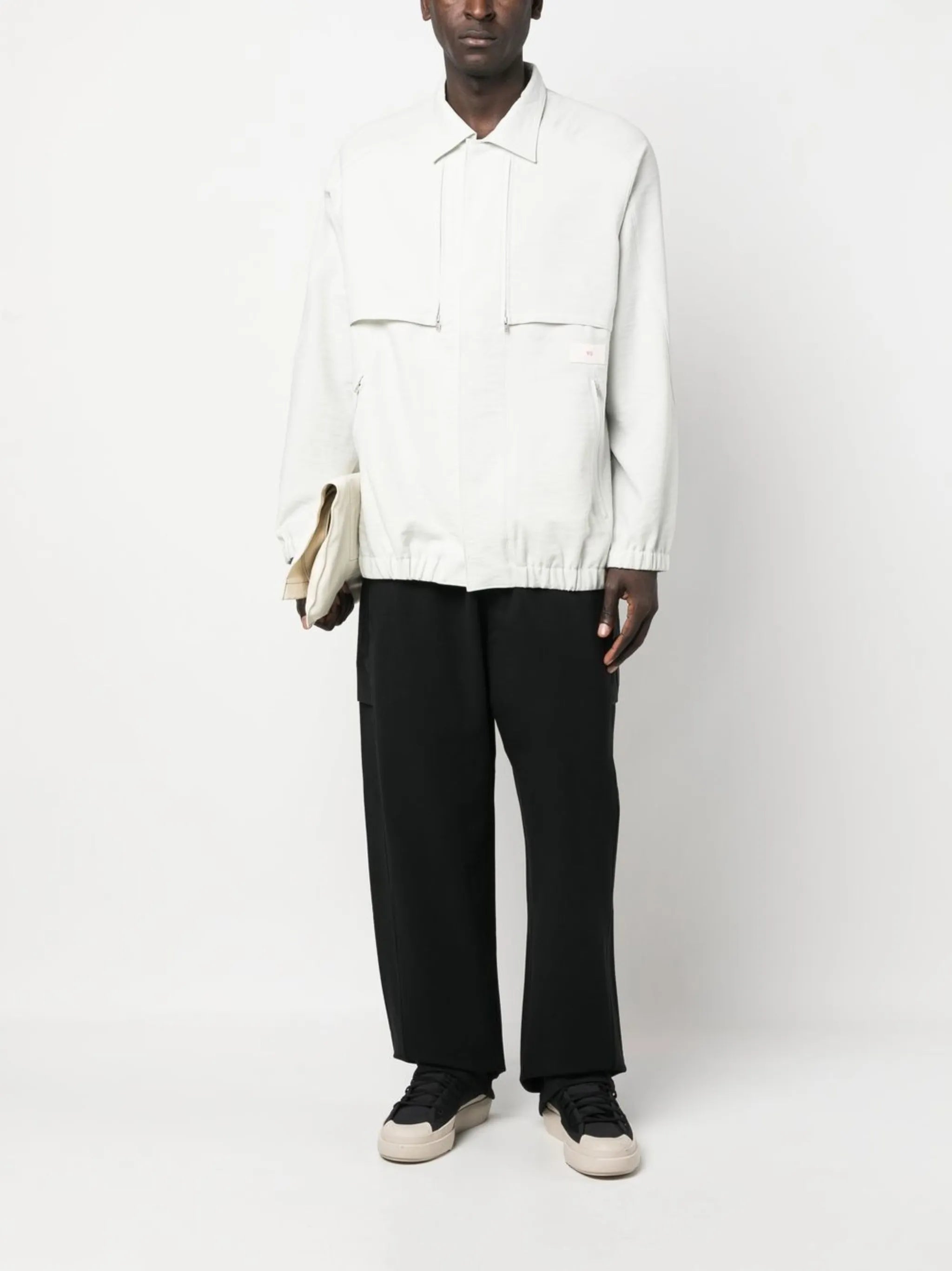 concealed front-fastening jacket