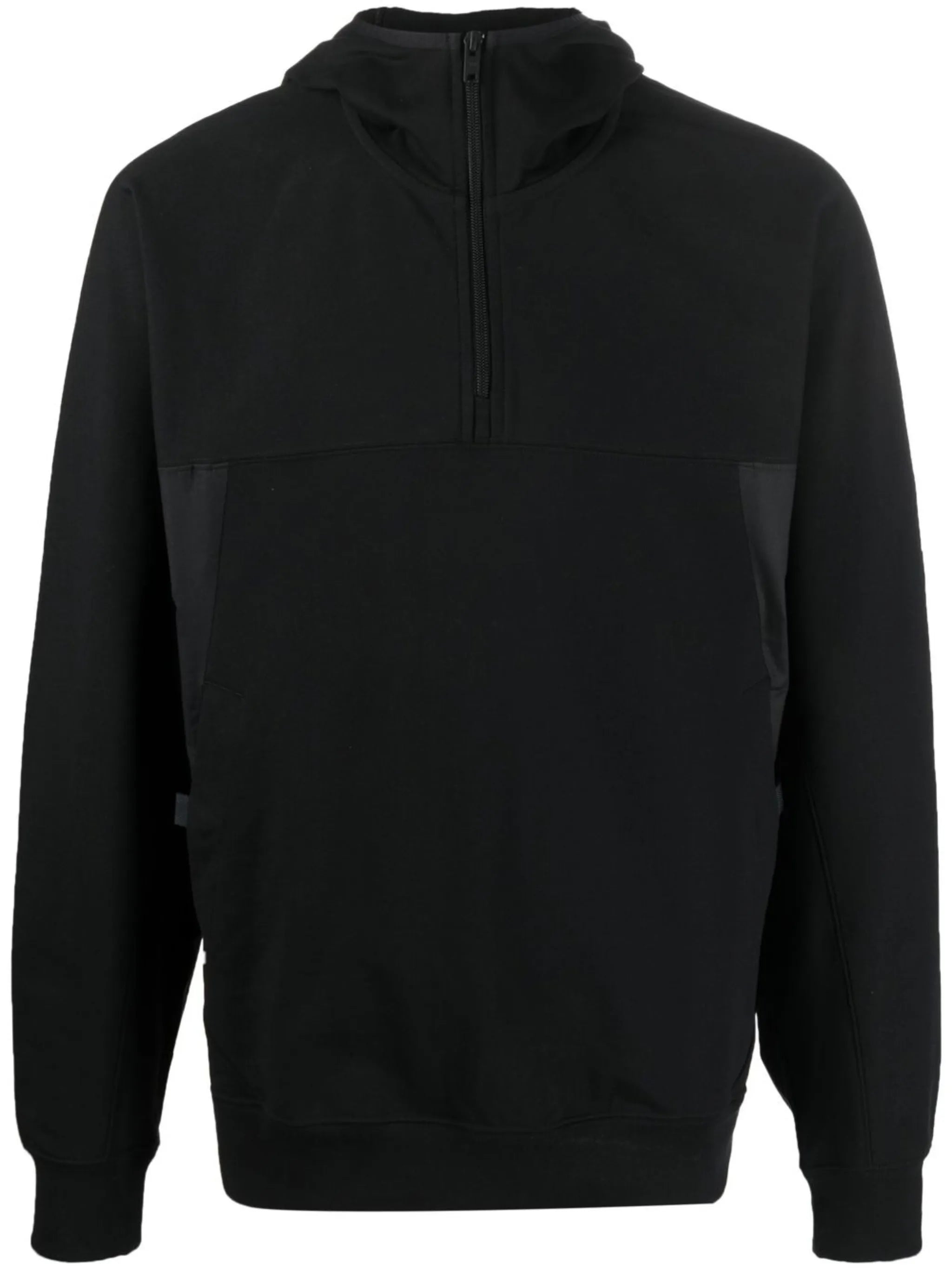 half-zip fastening hoodie