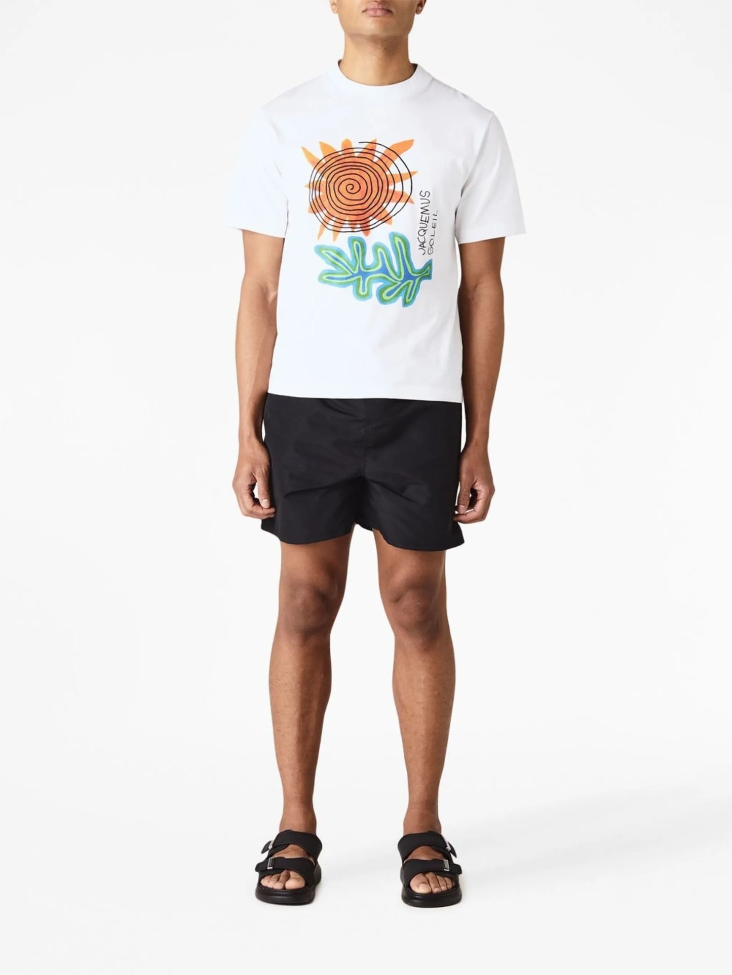 Soleil graphic-print cotton T-shirt