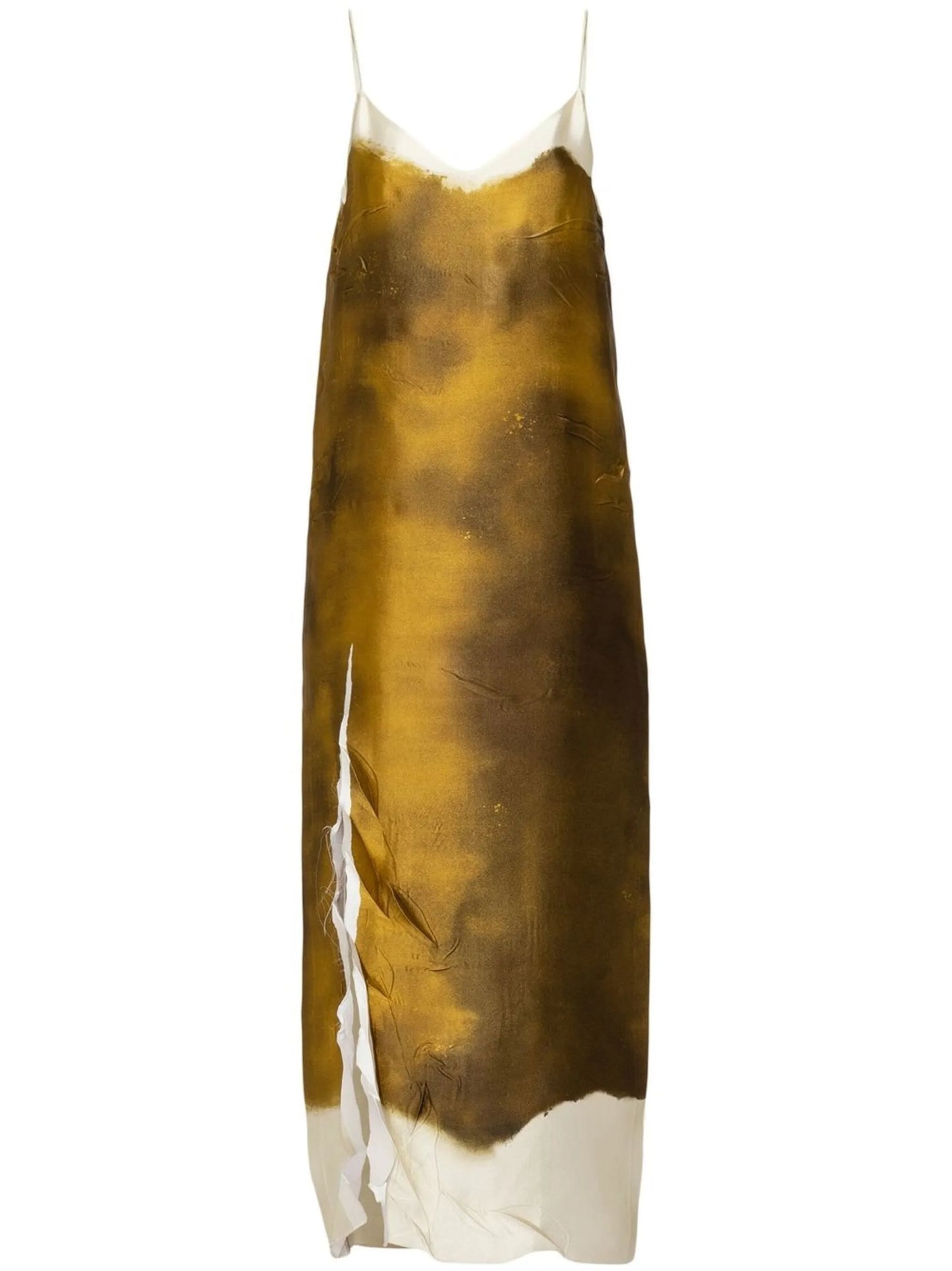 silk shift maxi dress