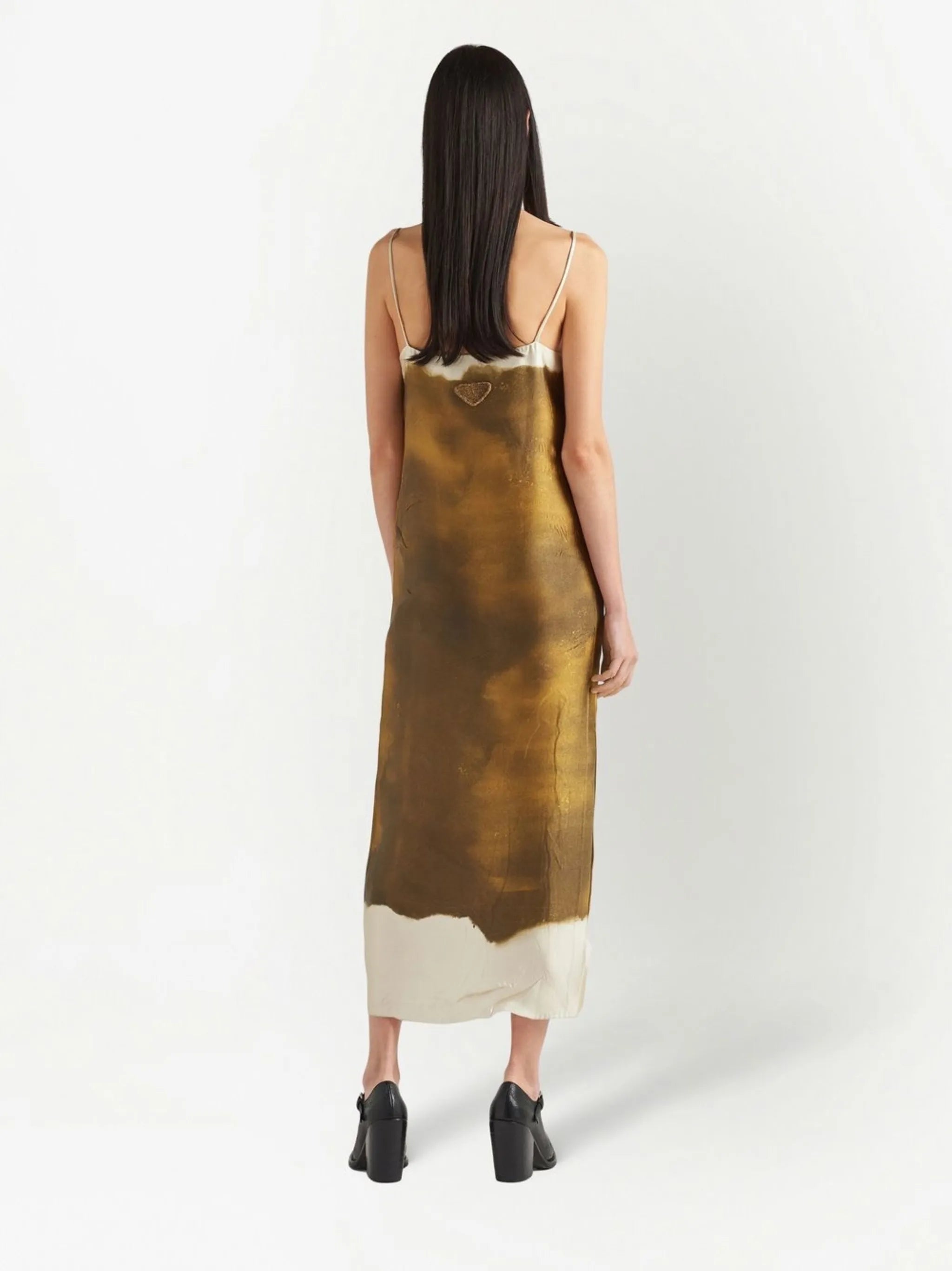 silk shift maxi dress