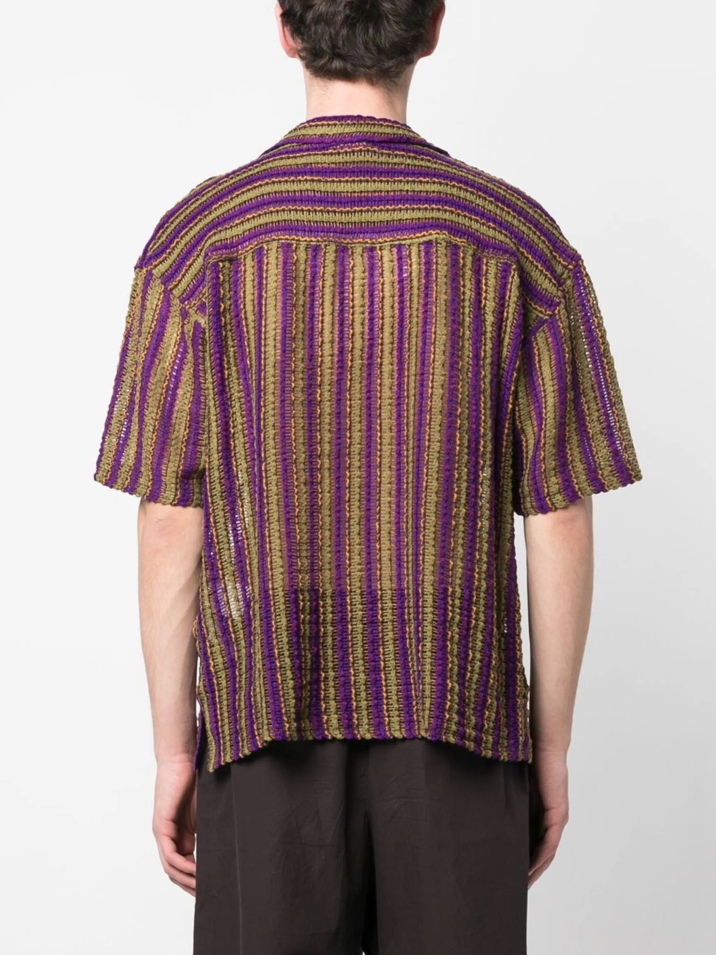 short-sleeve knitted shirt